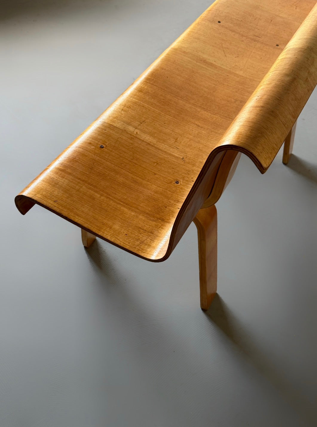 Rare Plywood Bench by Architect Mart Stam, 1940s　　　　　