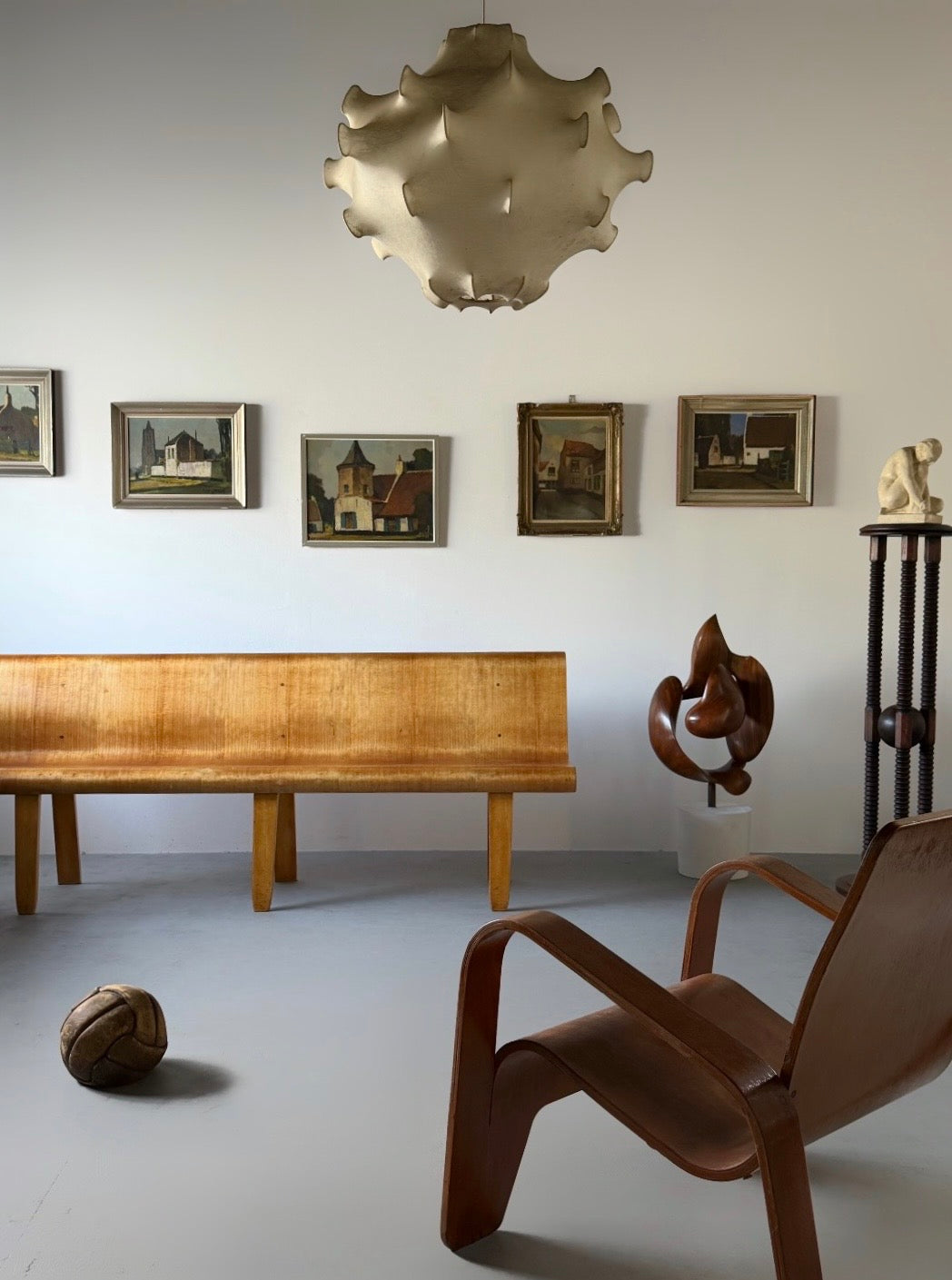 Rare Plywood Bench by Architect Mart Stam, 1940s　　　　　