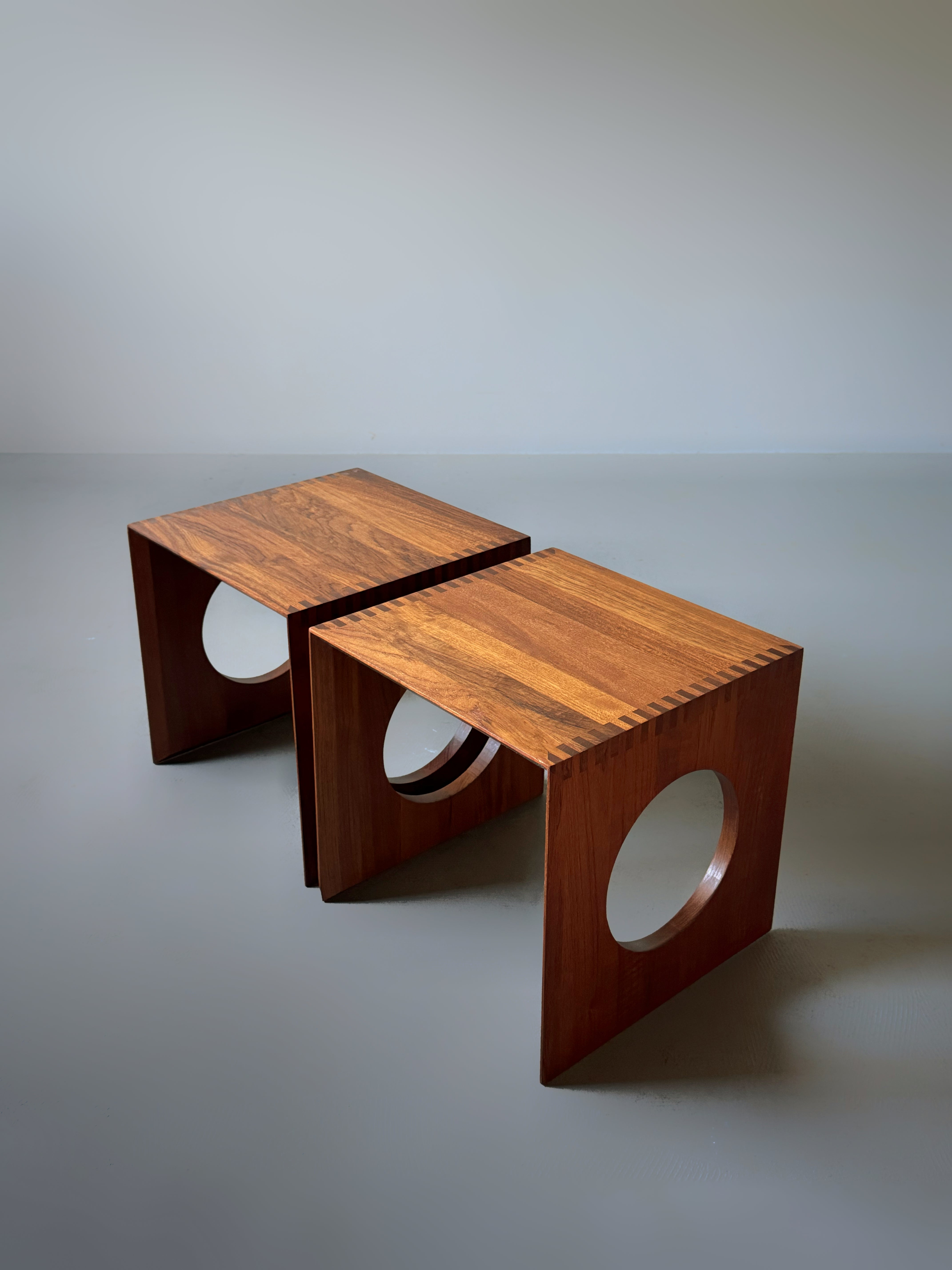 Cube nesting tables by Jens Harald Quistgaard