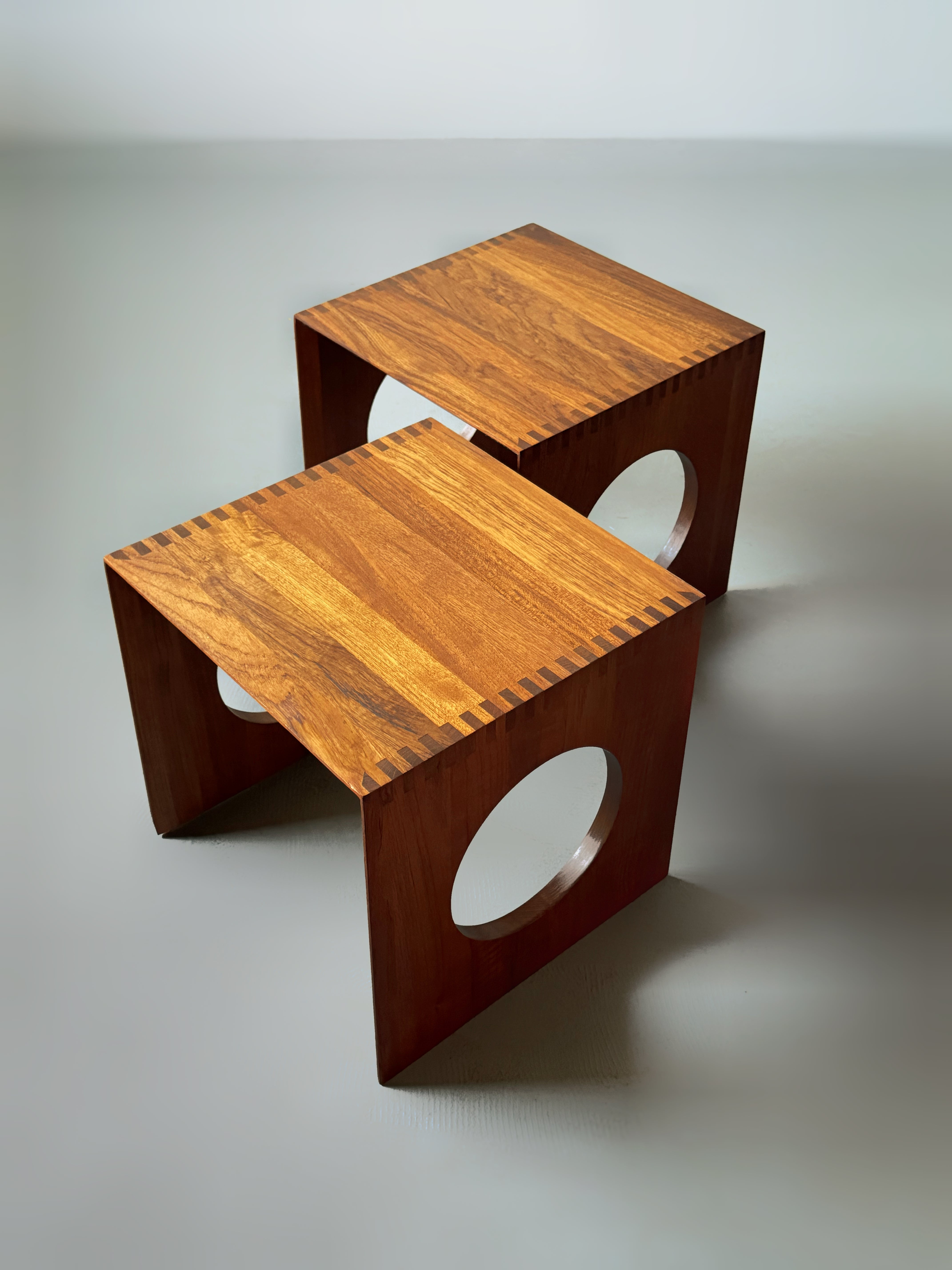 Cube nesting tables by Jens Harald Quistgaard