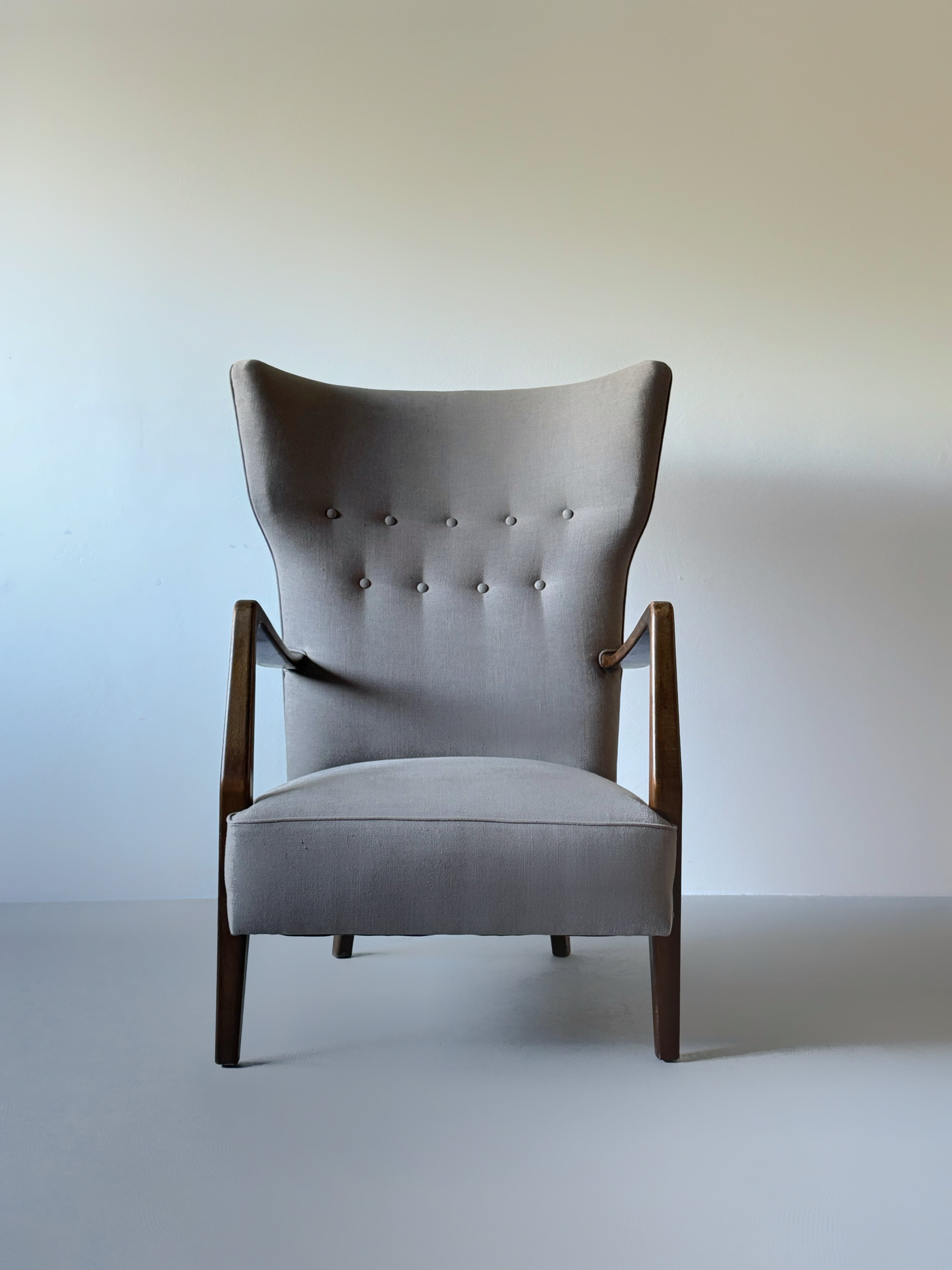 Danish wingback chair 1950s