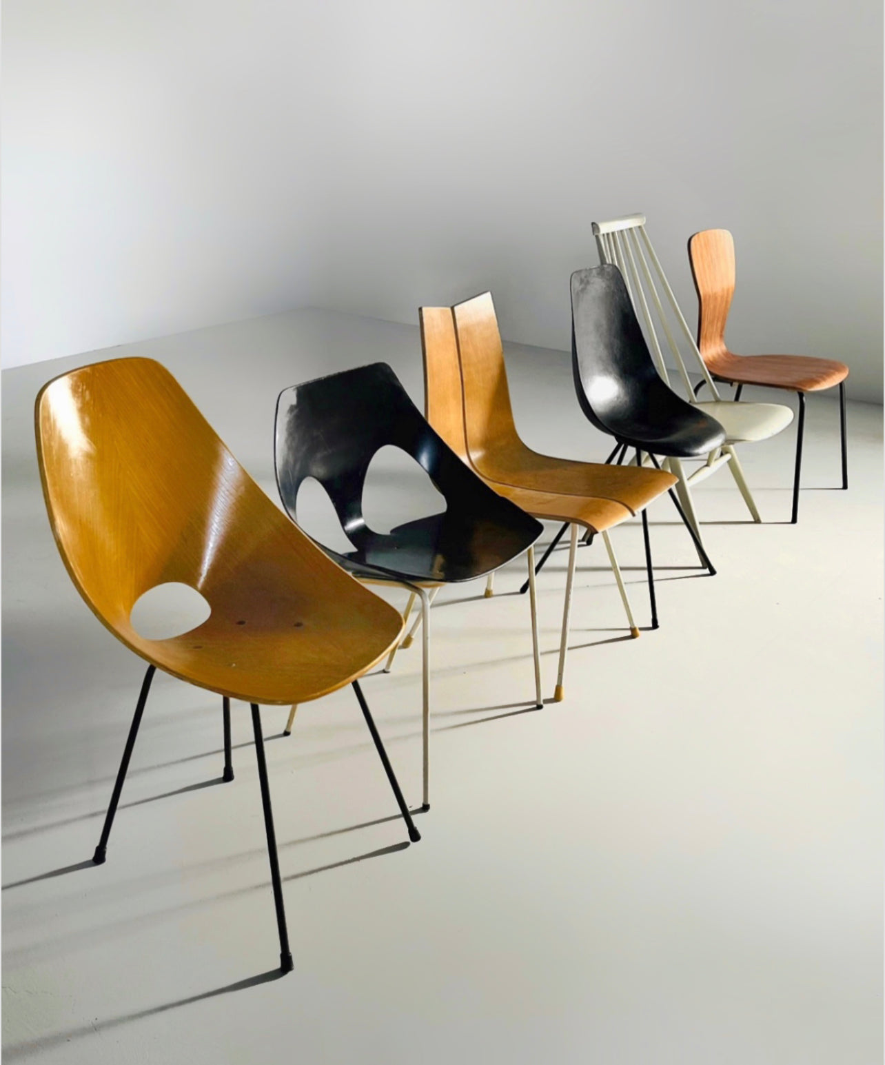 Set of 4 Medea chair by Vittorio Nobili