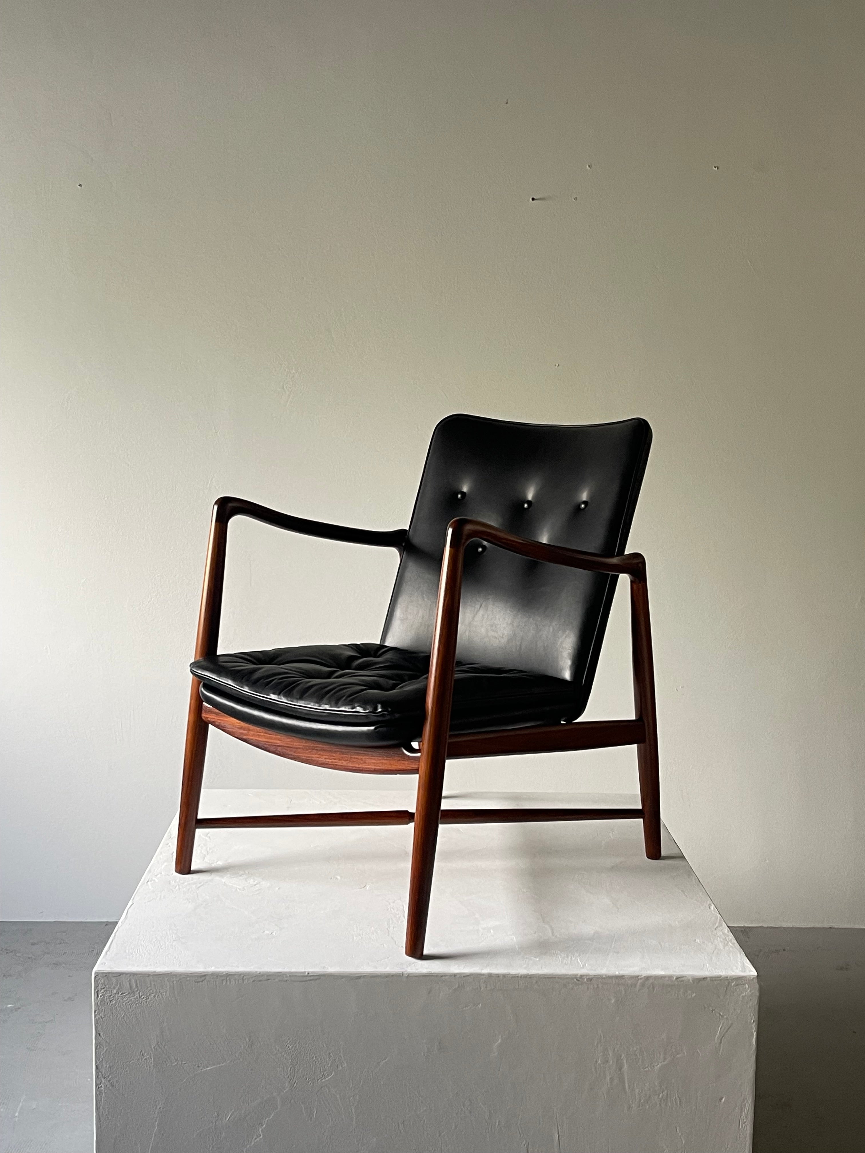 BO59 fireplace chair in rosewood by Finn Juhl