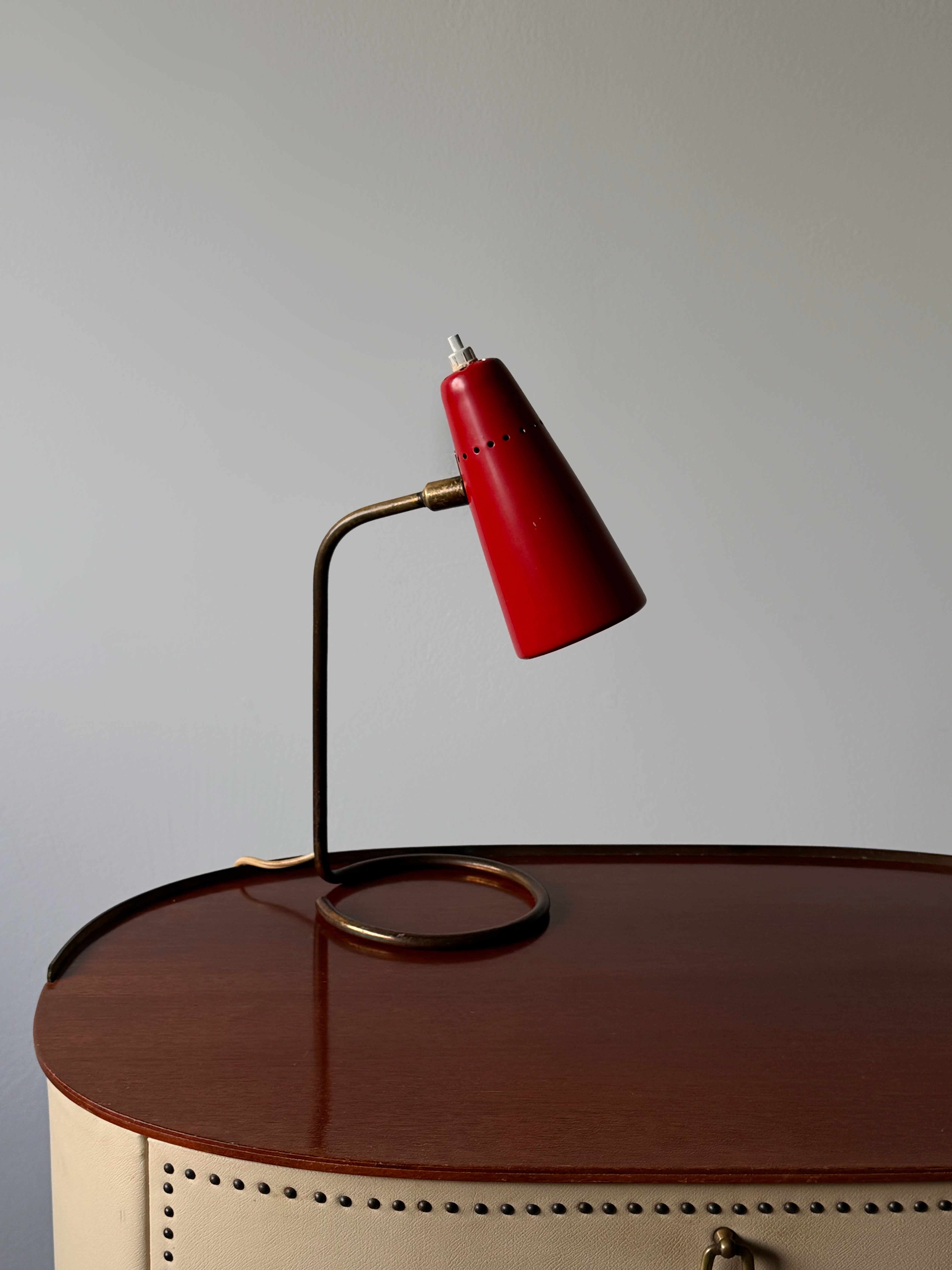 1950s Stilnovo Adjustable Metal Table Lamp　　　　