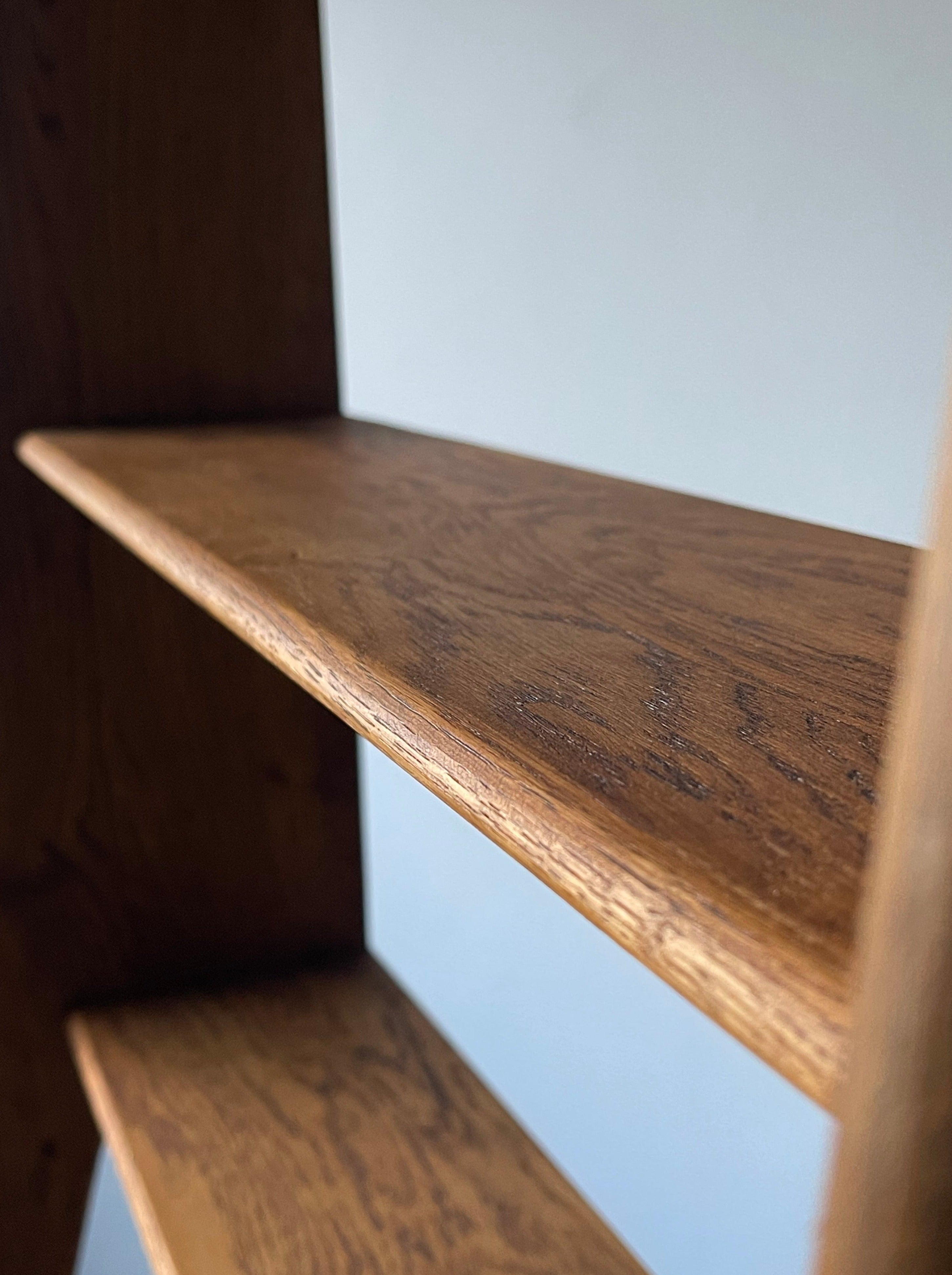 Vintage oak shelf by Pierre Cruège for Formes