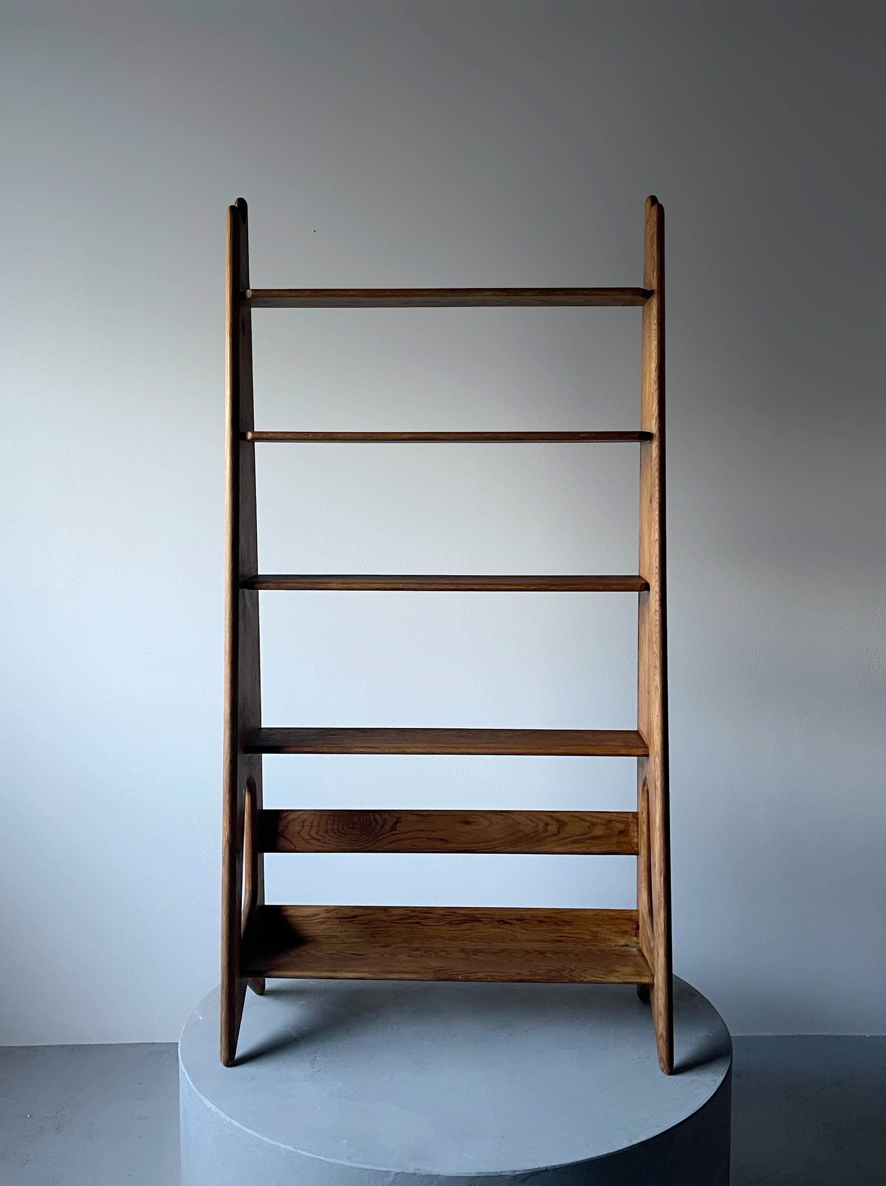 Vintage oak shelf by Pierre Cruège for Formes