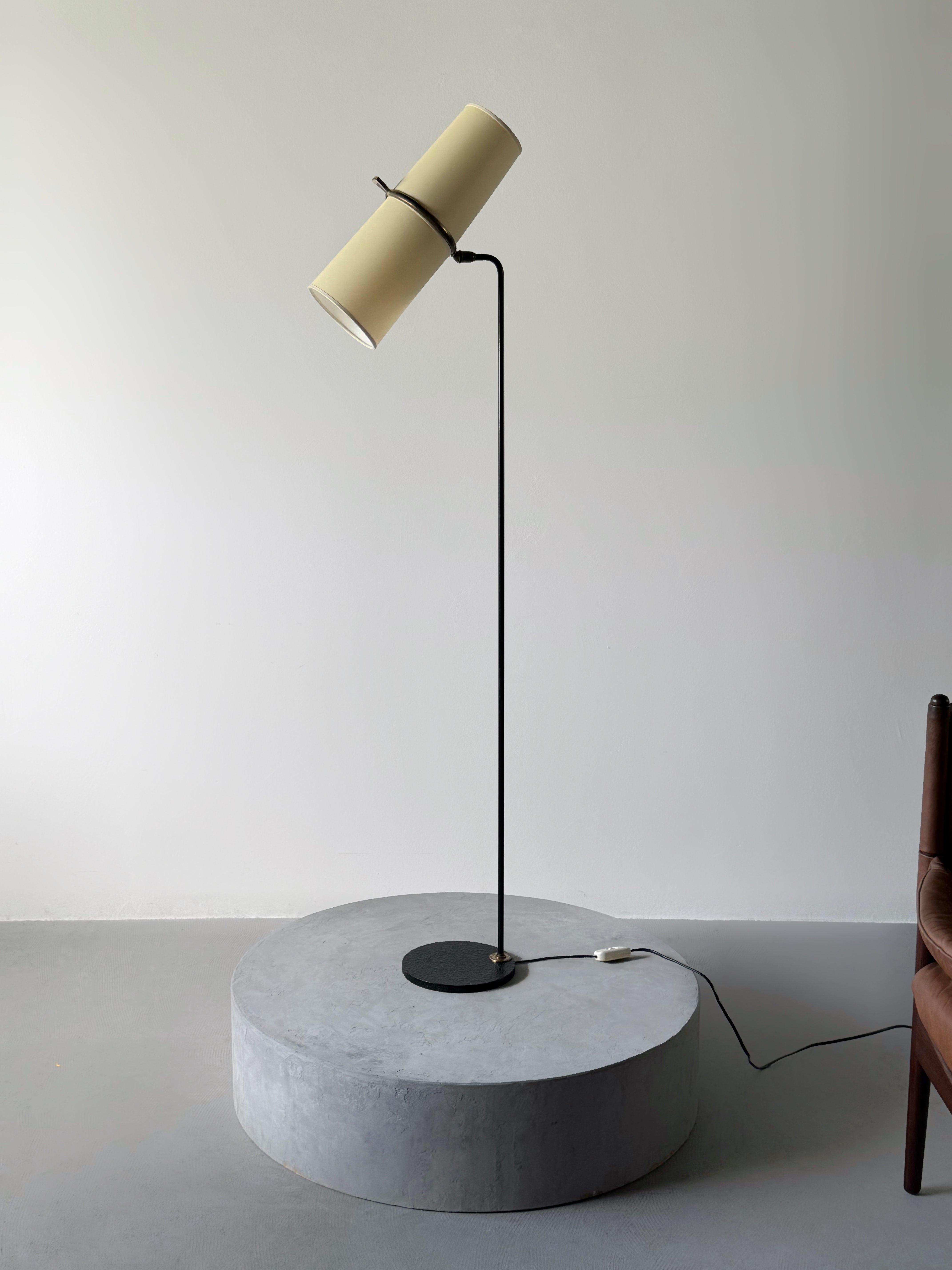 Brass Floor Lamp for Lunel, France 1950s