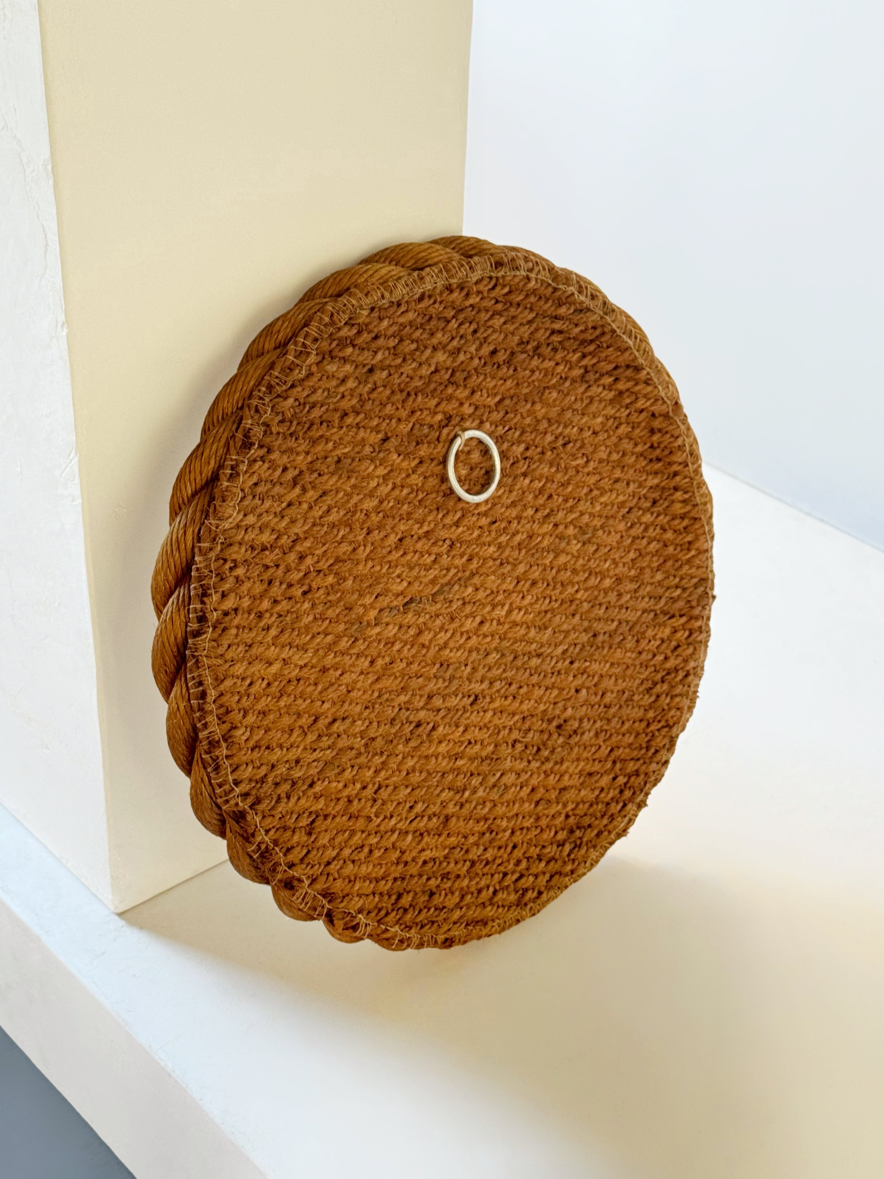 Rope Round Mirror by Audoux & Minet, France 1960s