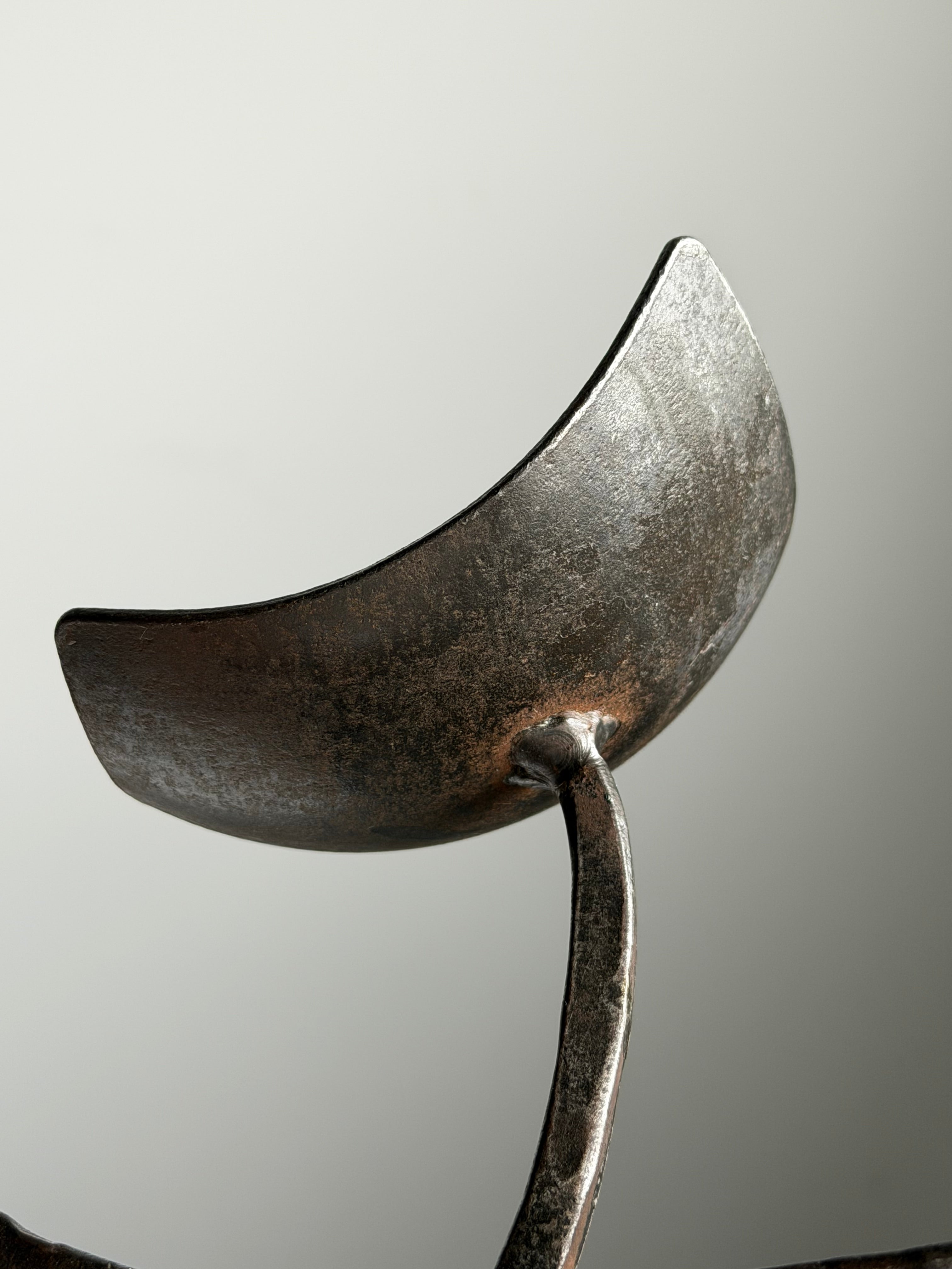 Sculptural Iron Candle Holder