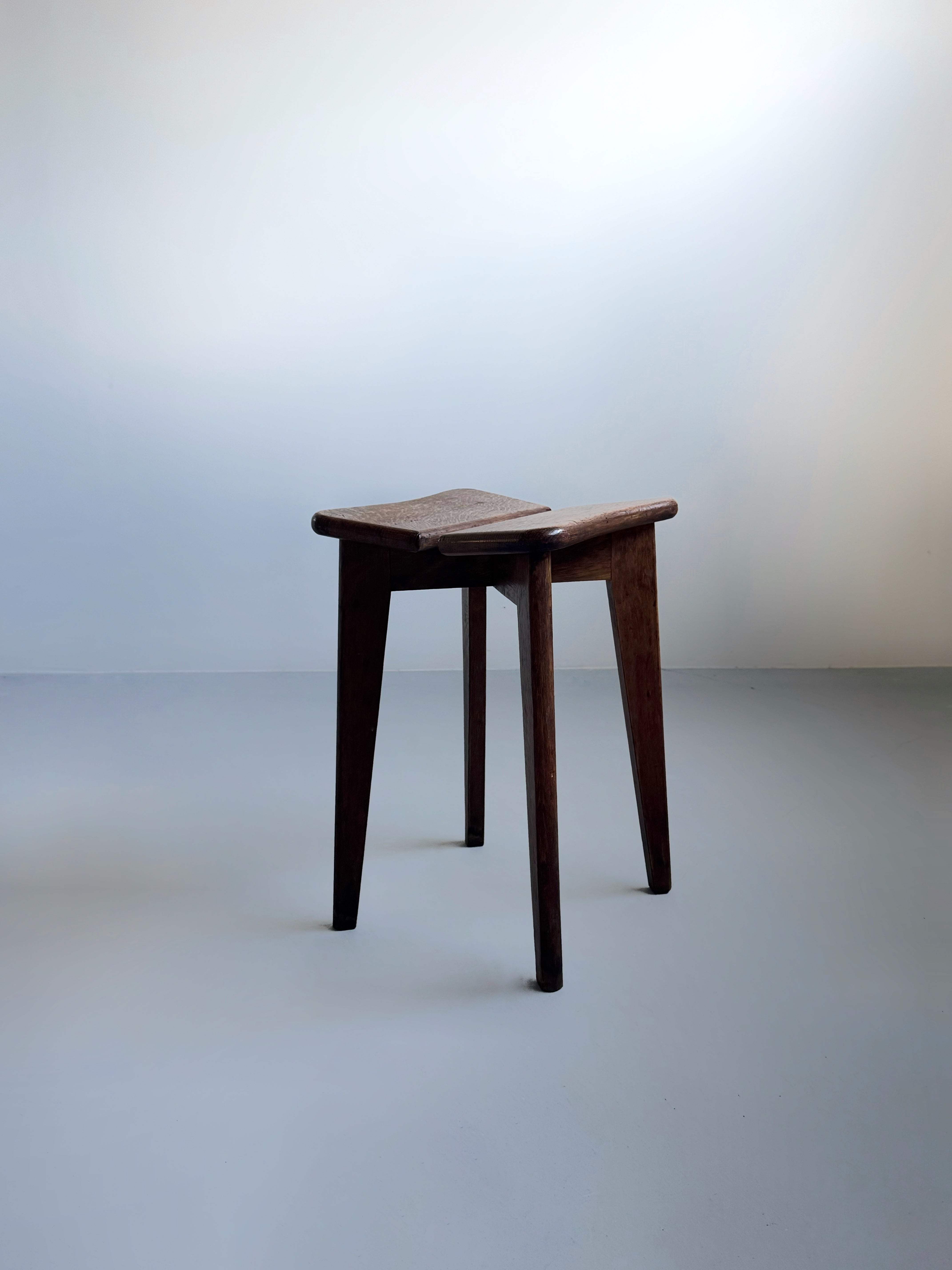 Trefle Stool by Marcel Gascoin, France 1940s