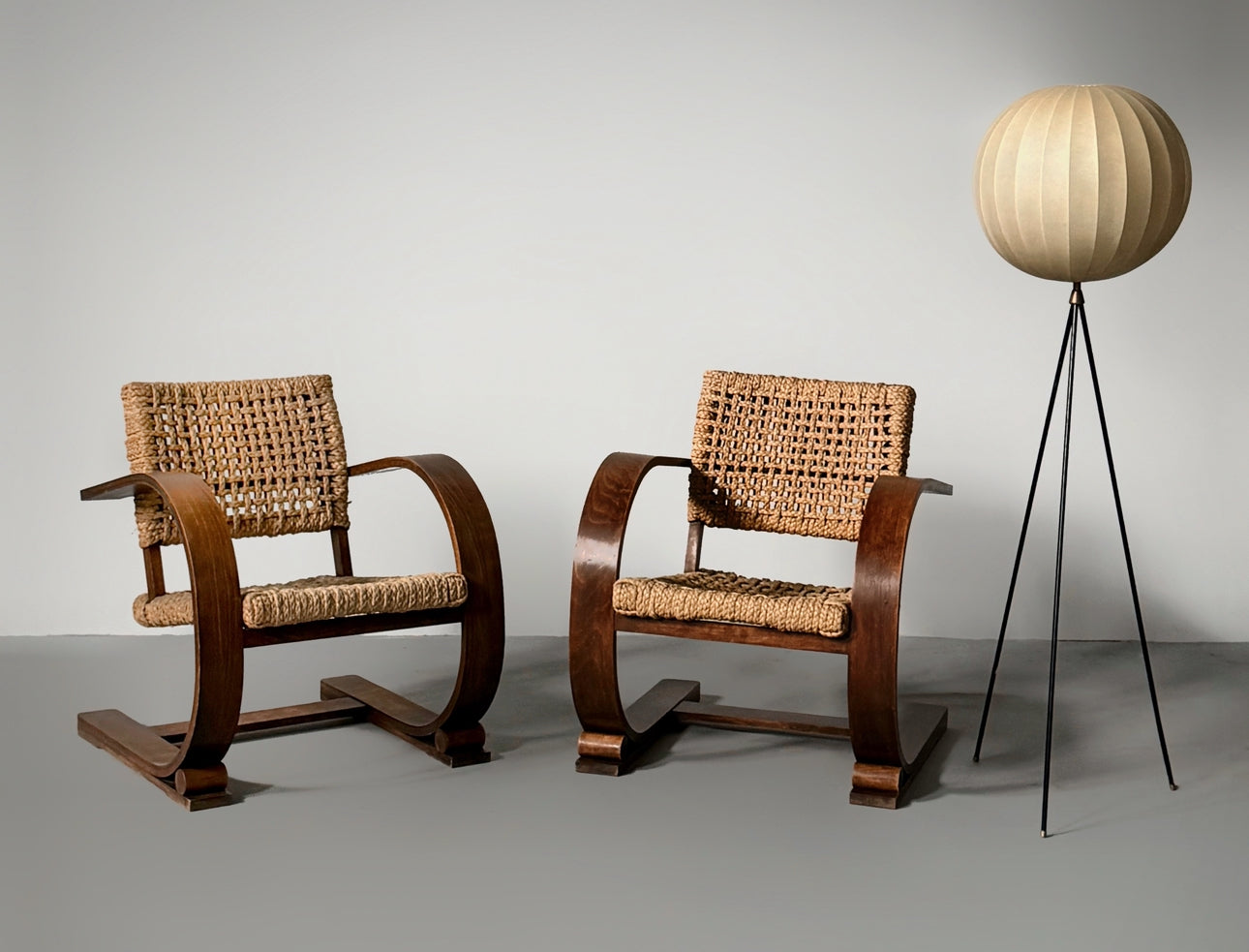 Rope armchairs by Adrien Audoux & Frida Minet for Vibo Vesoul