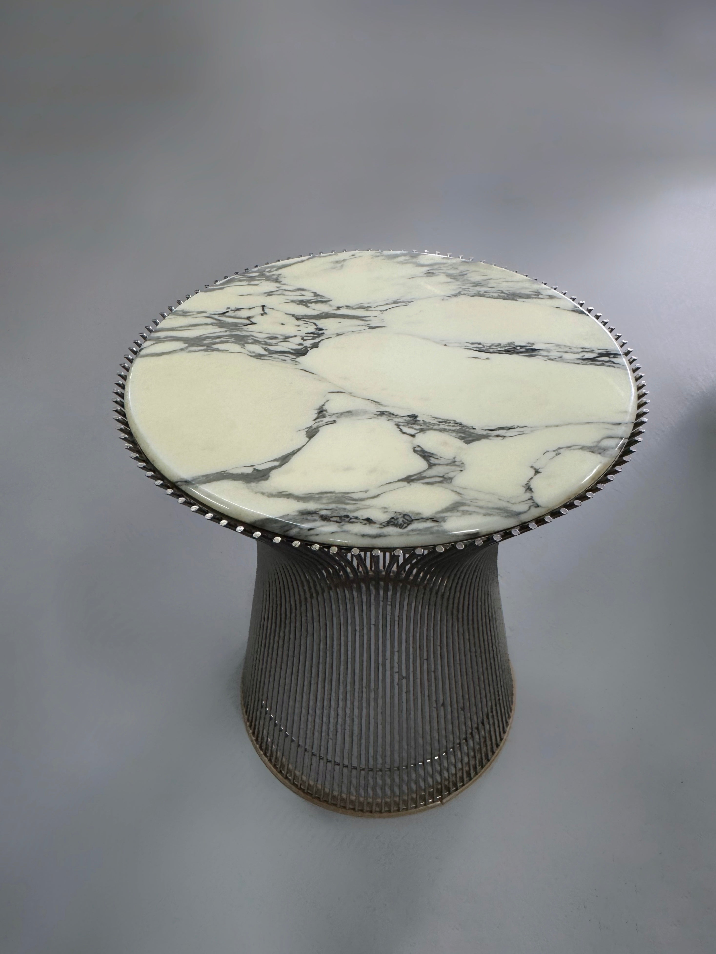 Side Table with Marble Top by Warren Platner for knoll 1966　　