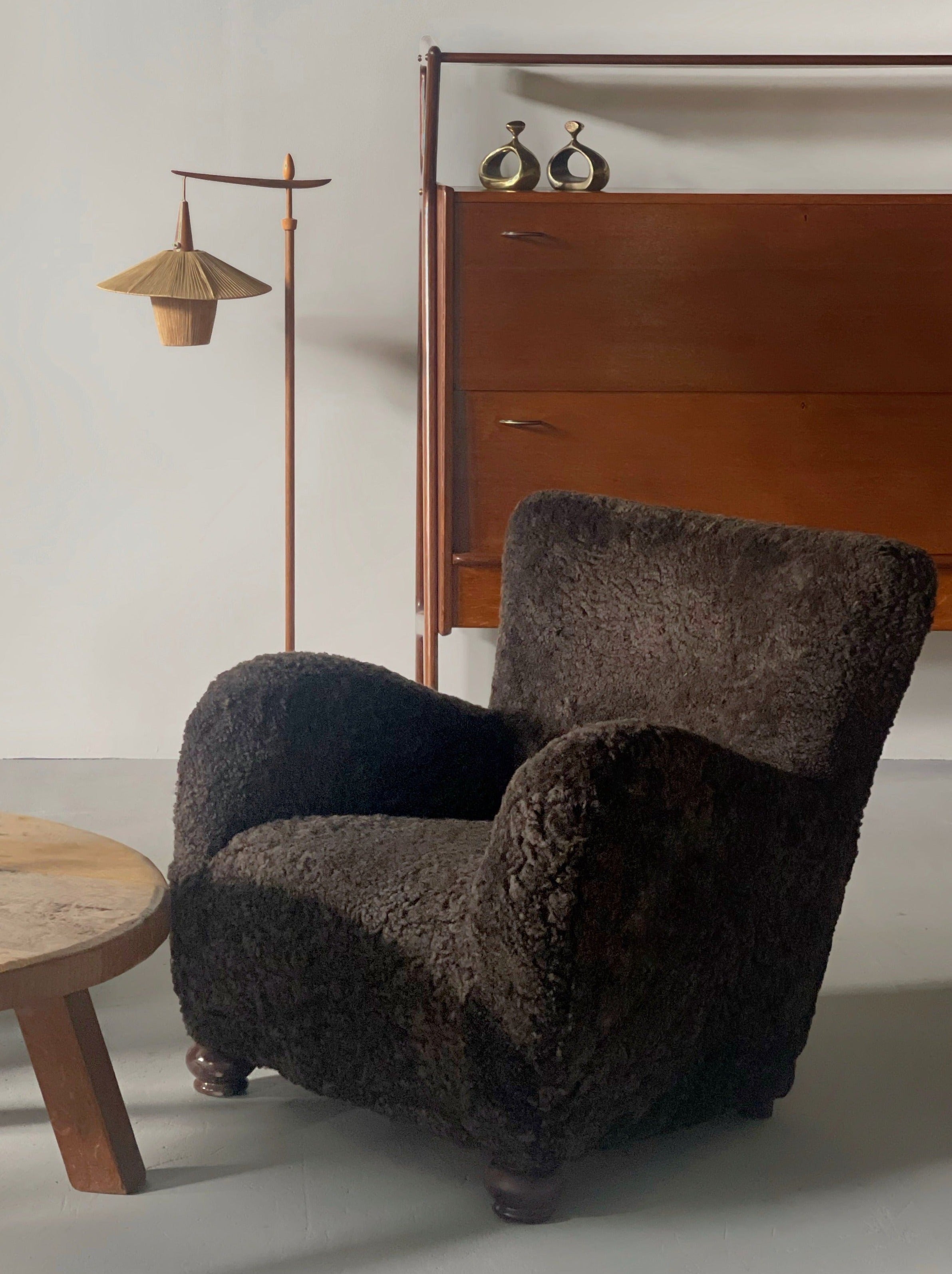 Swedish Sheepskin Lounge Chair