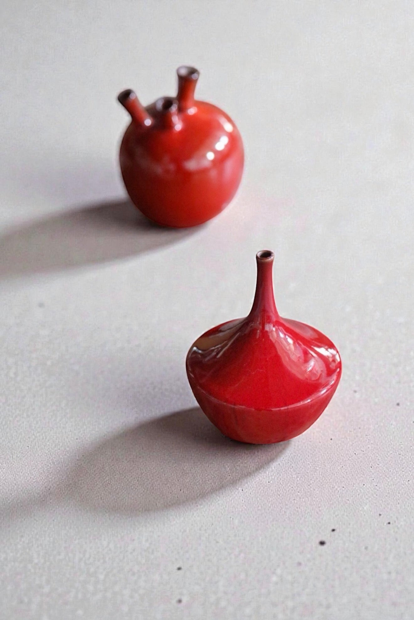 Red-Glazed Tapered Vase by Roger Vandeweghe for Amphora, Belgium 1960s