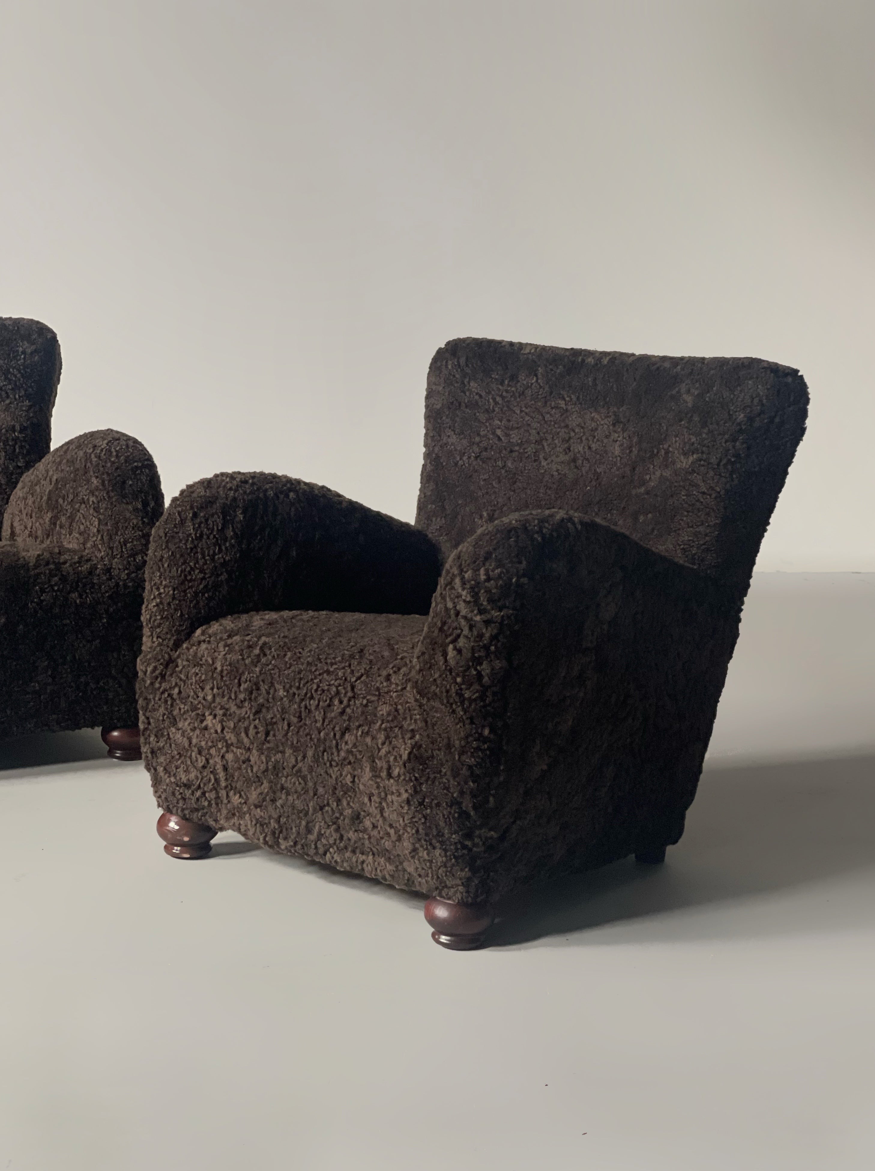 Swedish Sheepskin Lounge Chair