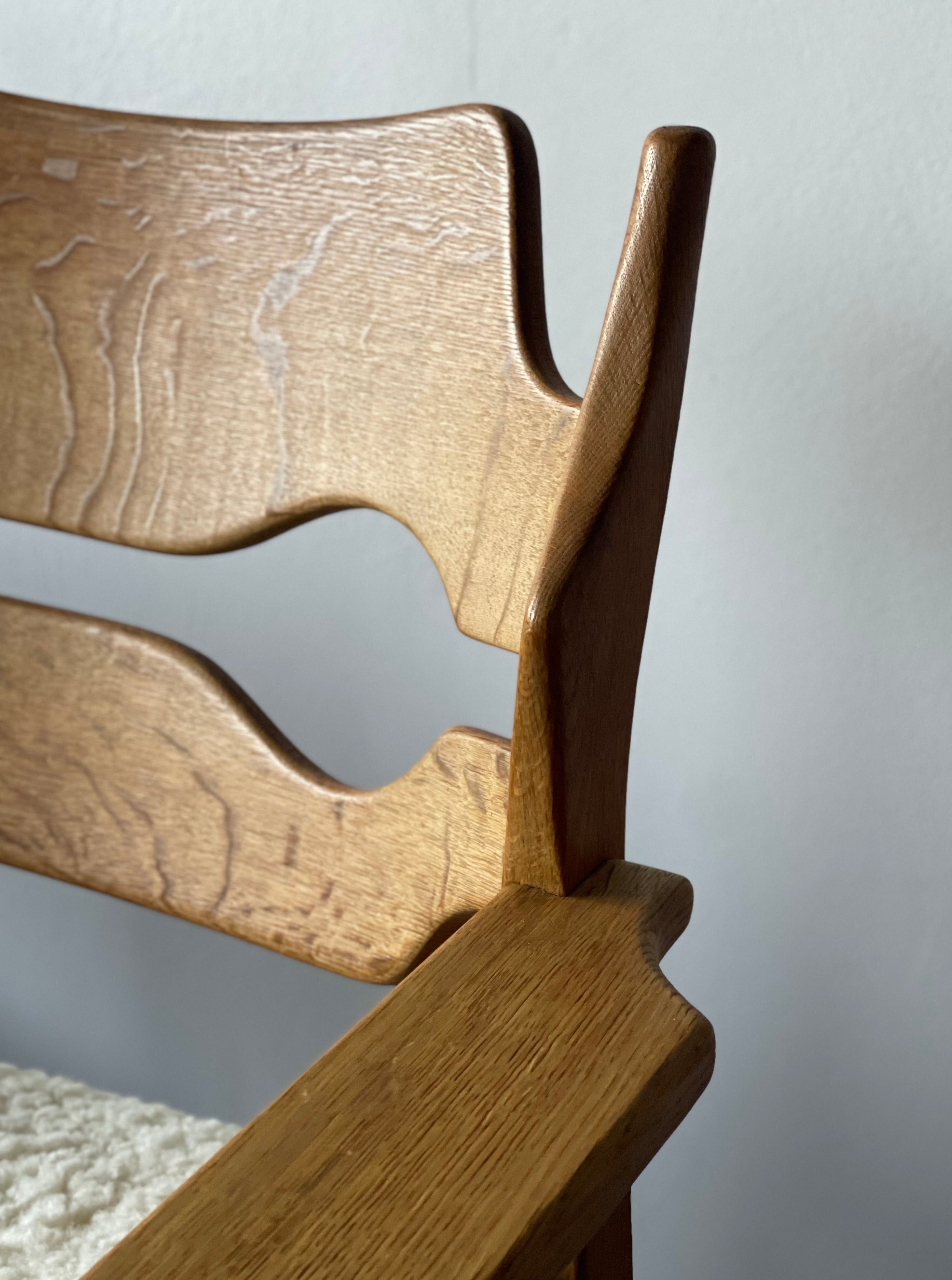 Razor Blade armchair in oak by Henry Kjærnulf