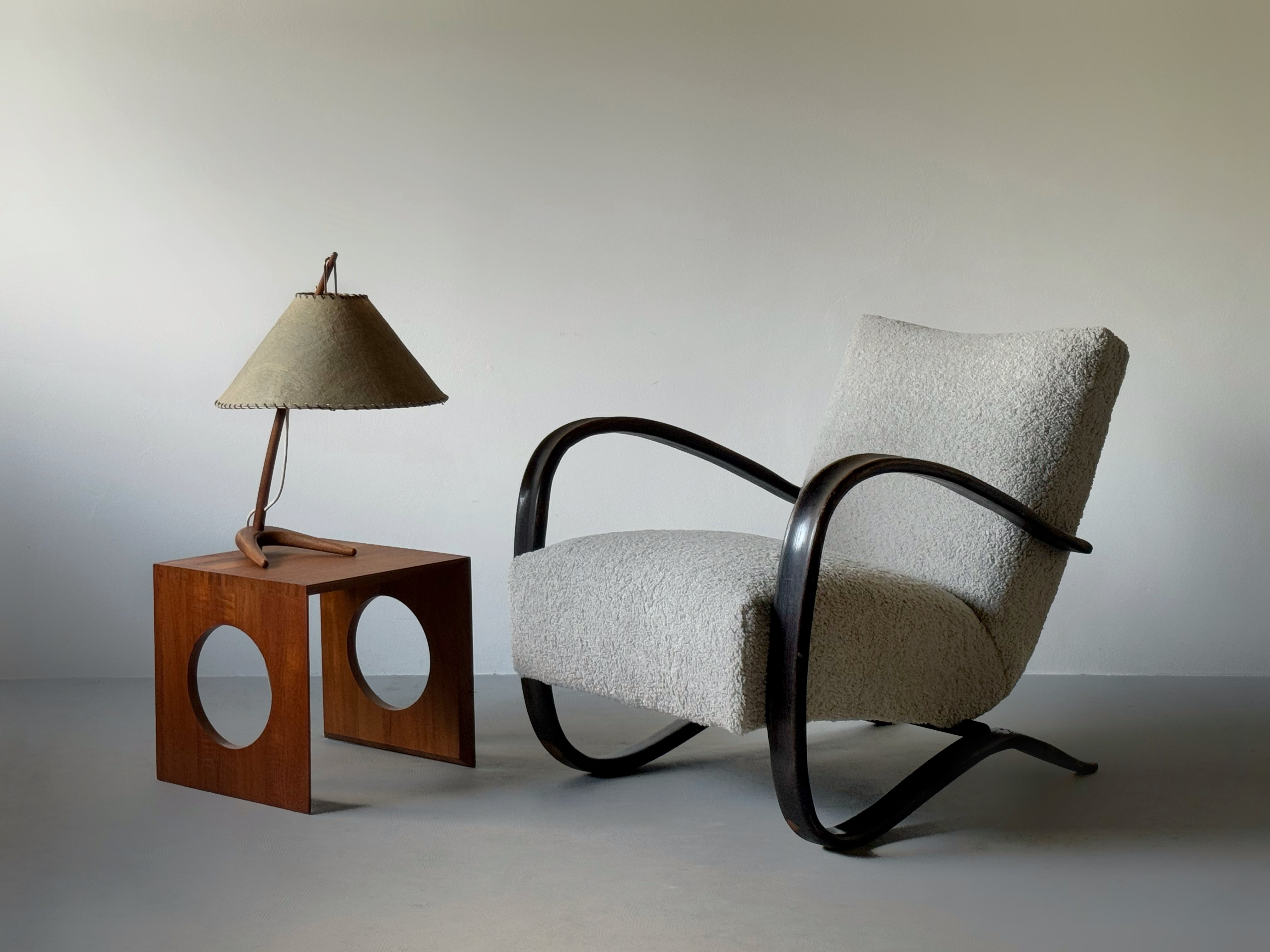 H269 lounge chair by Jindřich Halabala for Thonet, Czech Republic 1930s