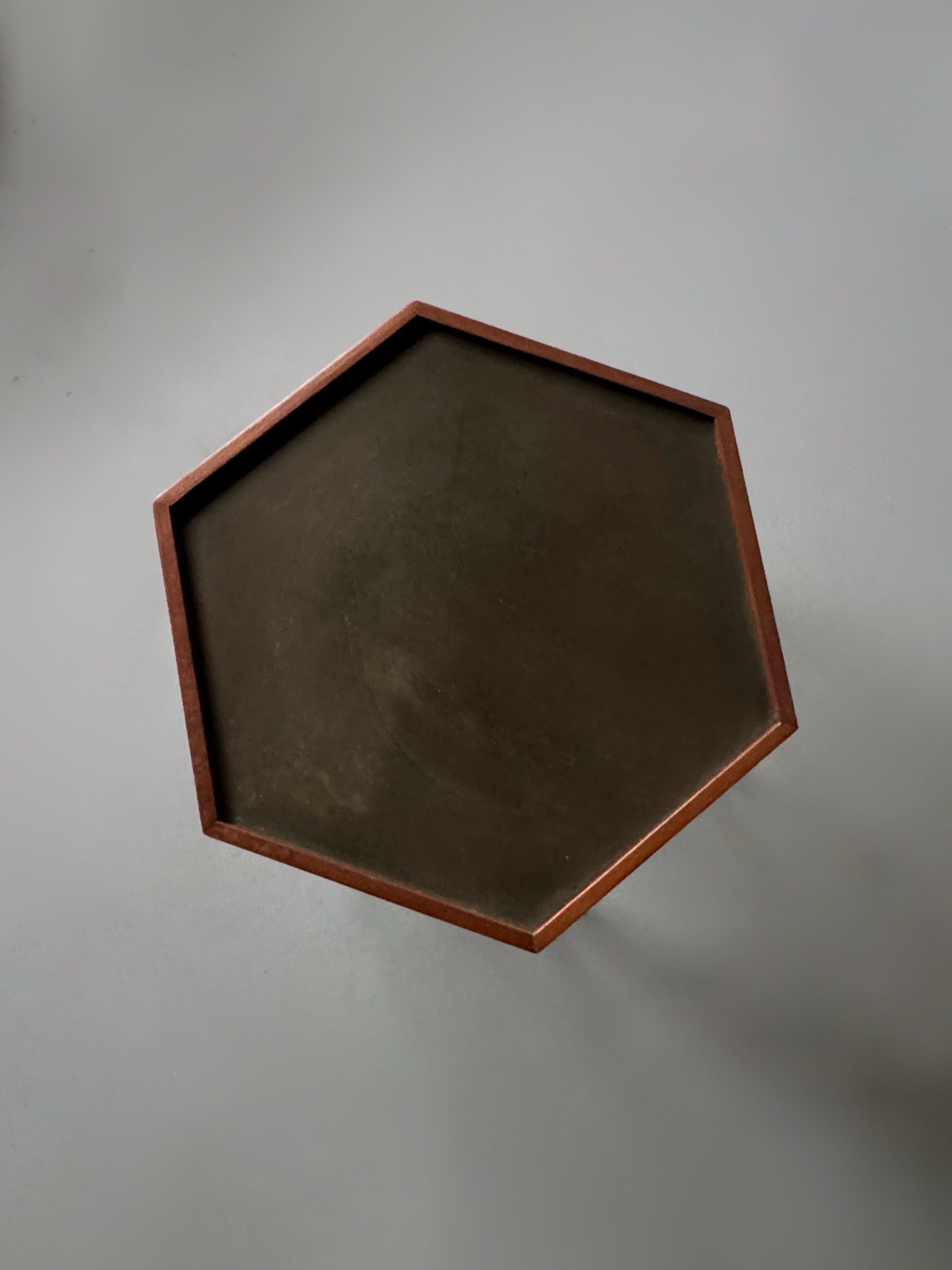 Hexagonal Wood Side Table by Harvey Probber 1960s　