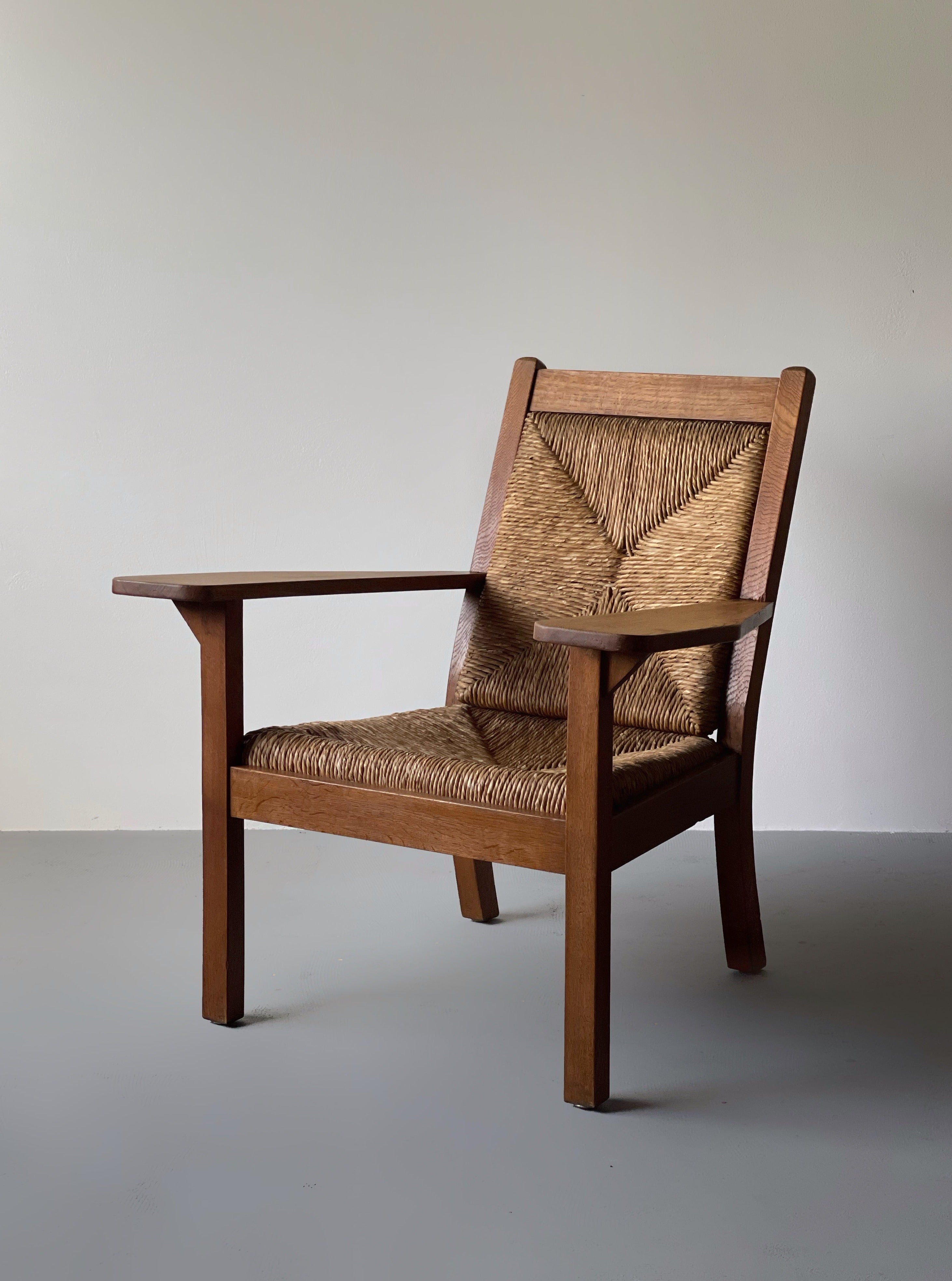 Worpswede high back armchair by Willy Ohler