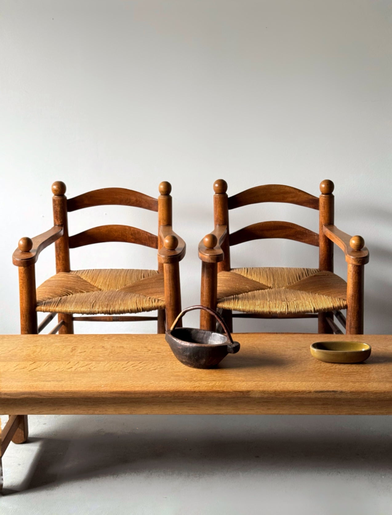 Armchairs by Charles Dudouyt, France 1950s