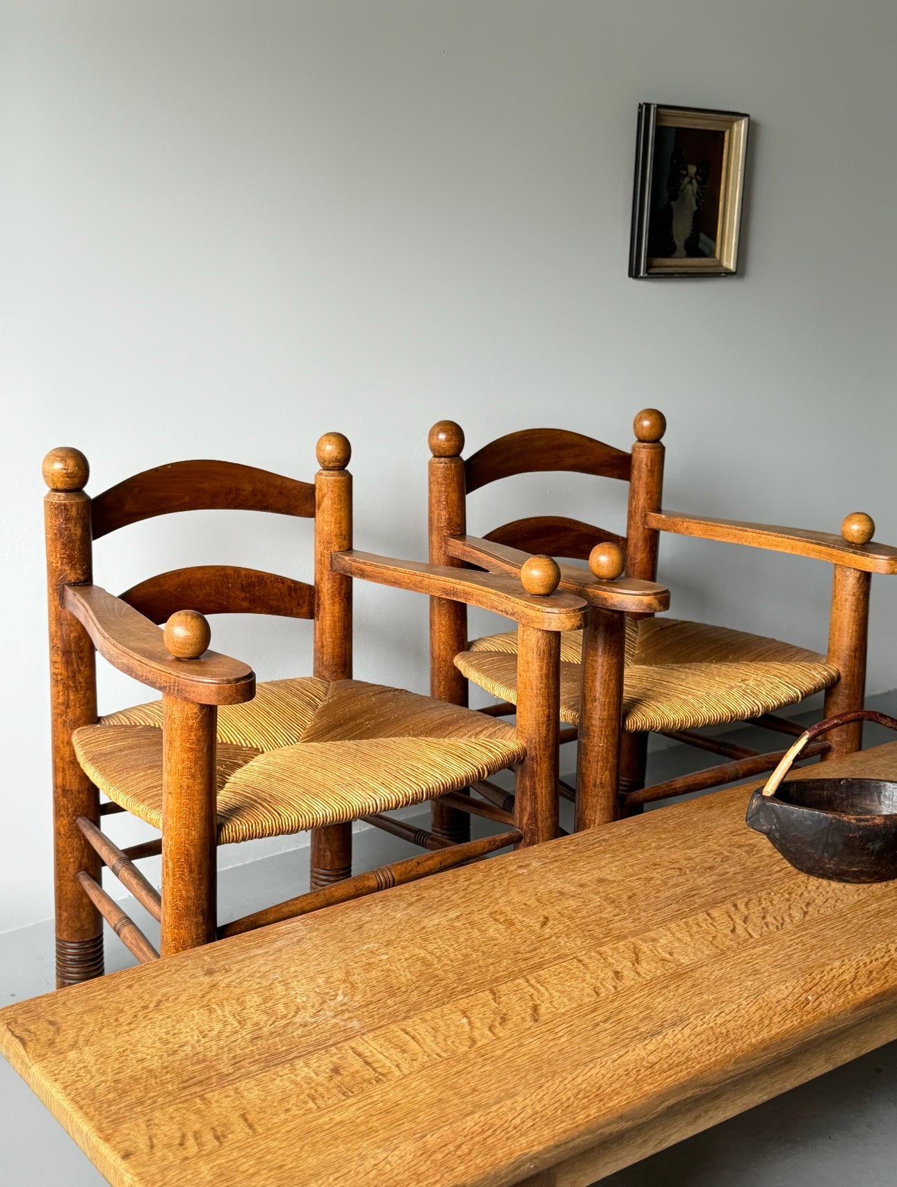 Armchairs by Charles Dudouyt, France 1950s