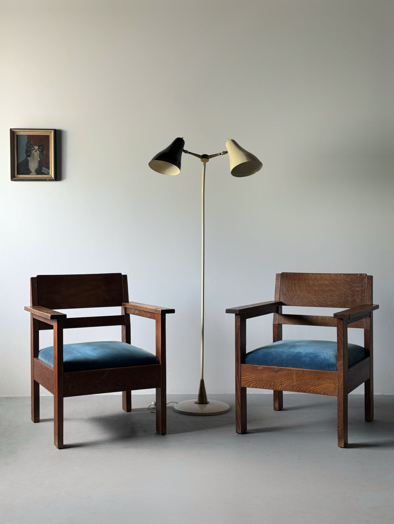 Amsterdam School Lounge Chair in Oak, Netherlands 1930s