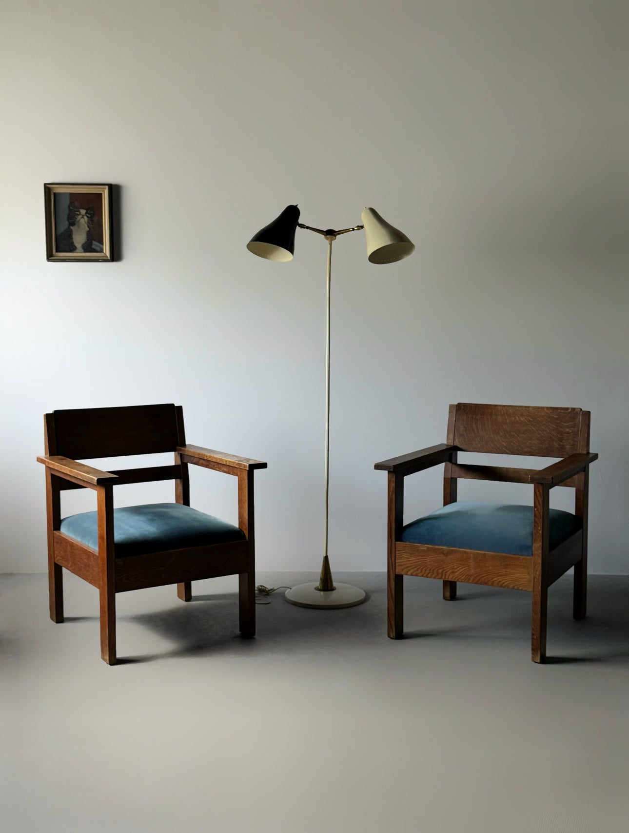 Amsterdam School Lounge Chair in Oak, Netherlands 1930s