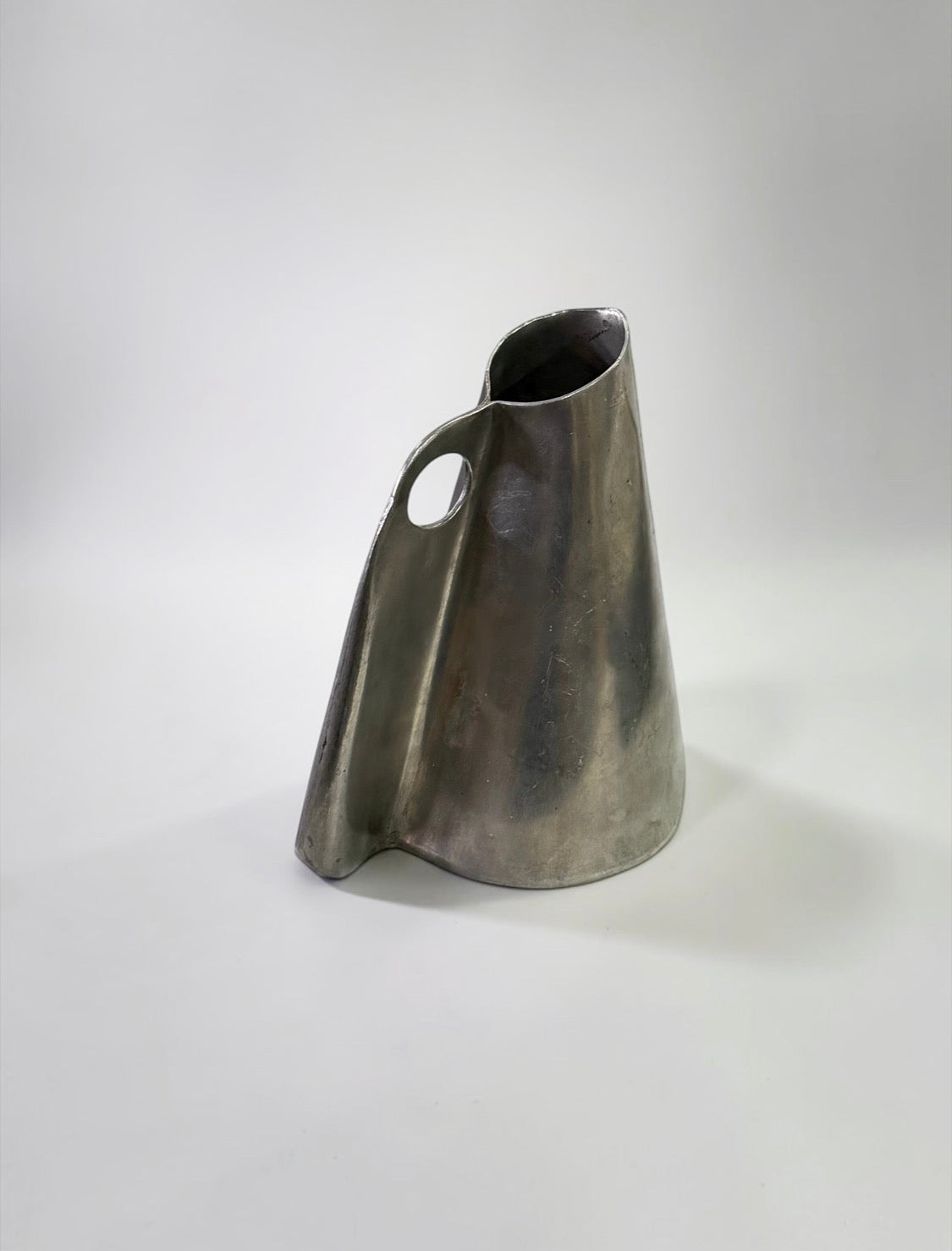 Sculptural Metal Jug with Tilting Balance 1970s