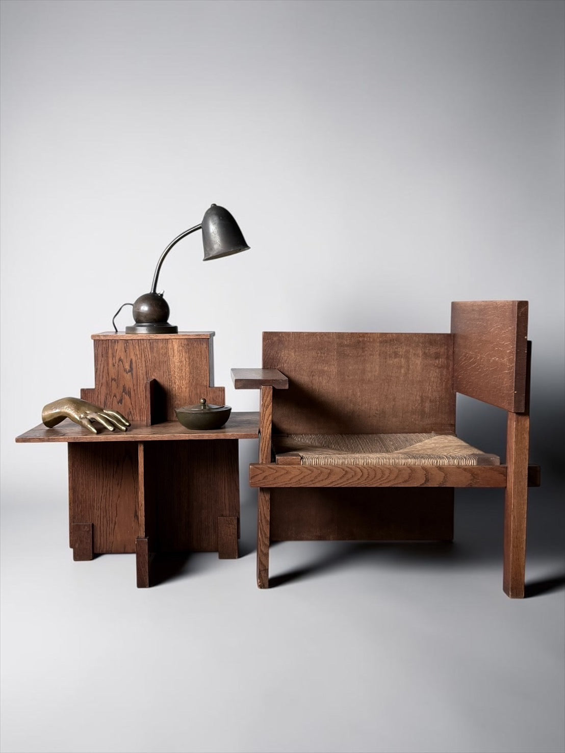 Chair and Table Attributed to Huib Hoste, Belgium, 1930s　
