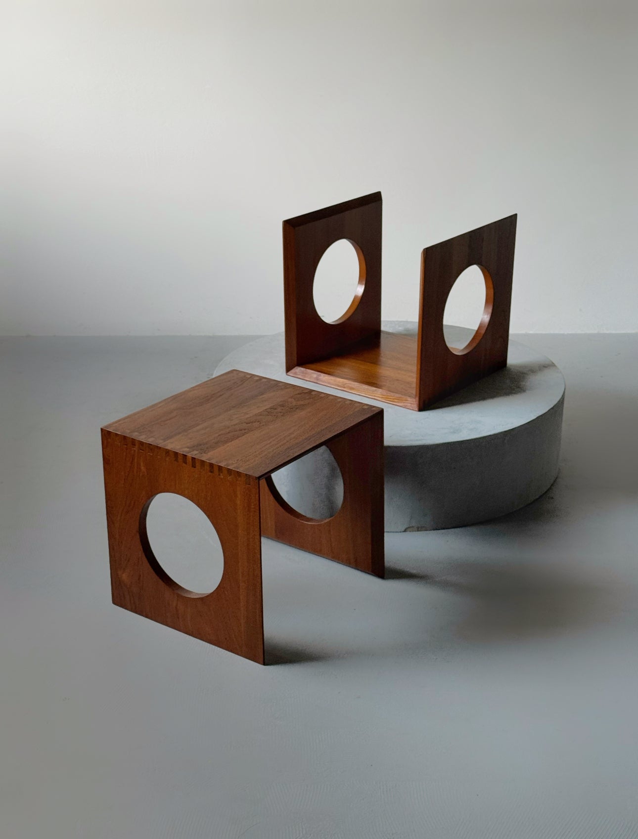Cube nesting tables by Jens Harald Quistgaard
