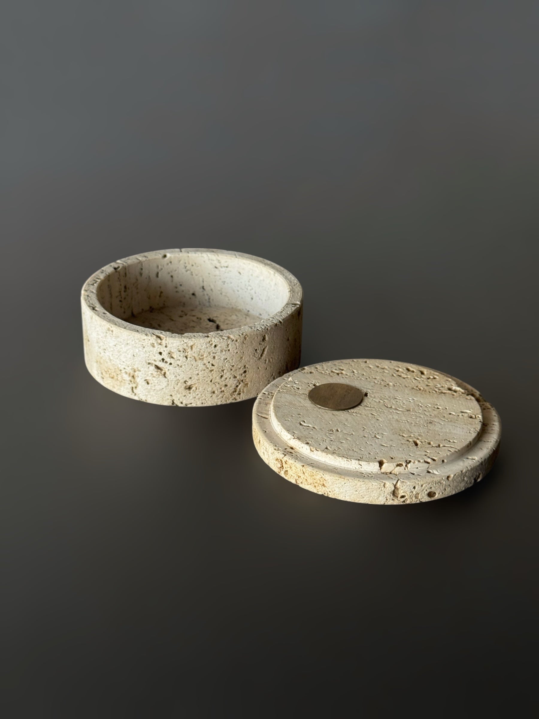 Travertine box by Alessandso giusti & Egidio Di Rosa for UP&UP, 1970s