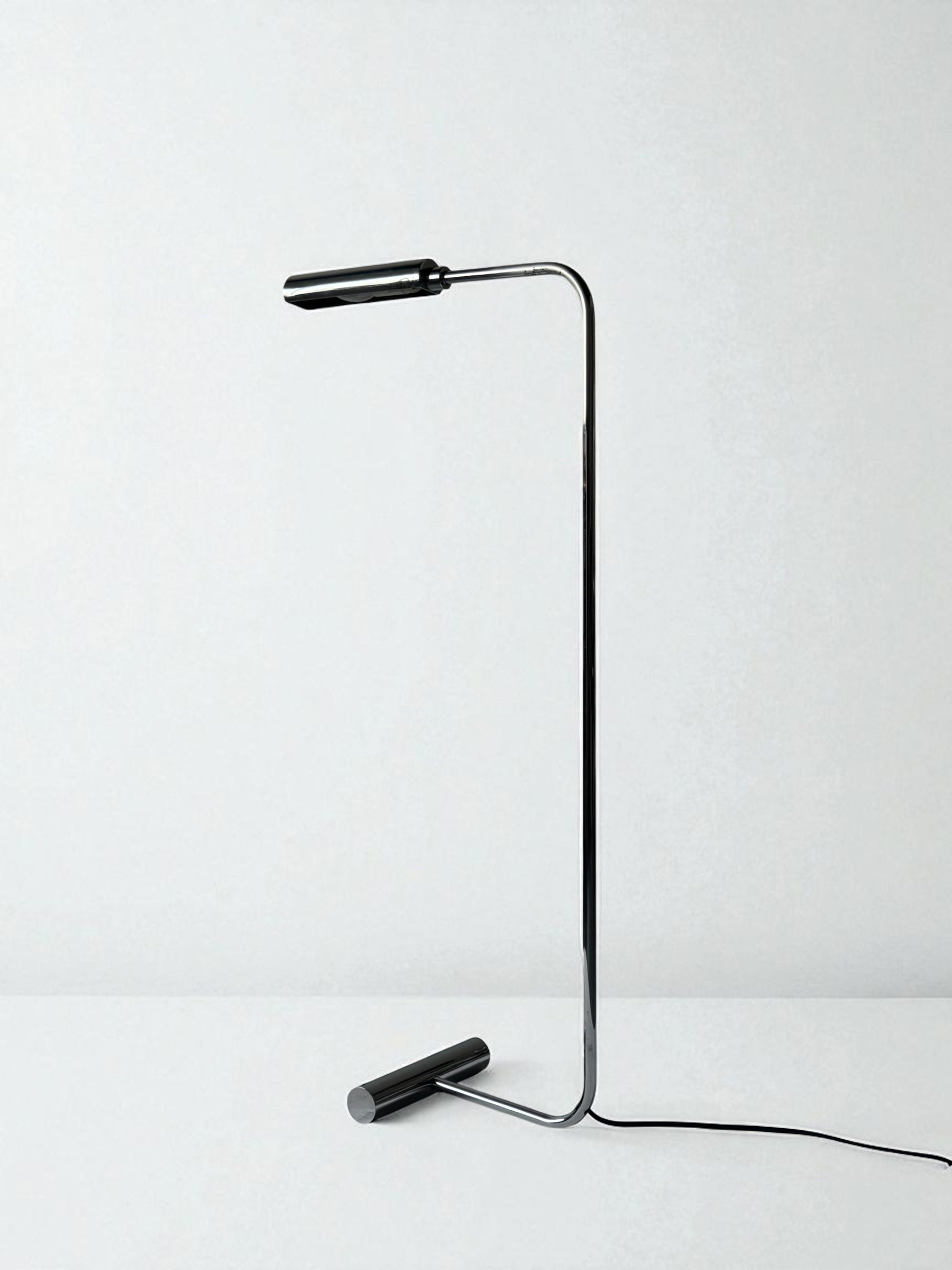 Nickel-Plated Reading Lamp by Christian Liaigre, France 1980s　　