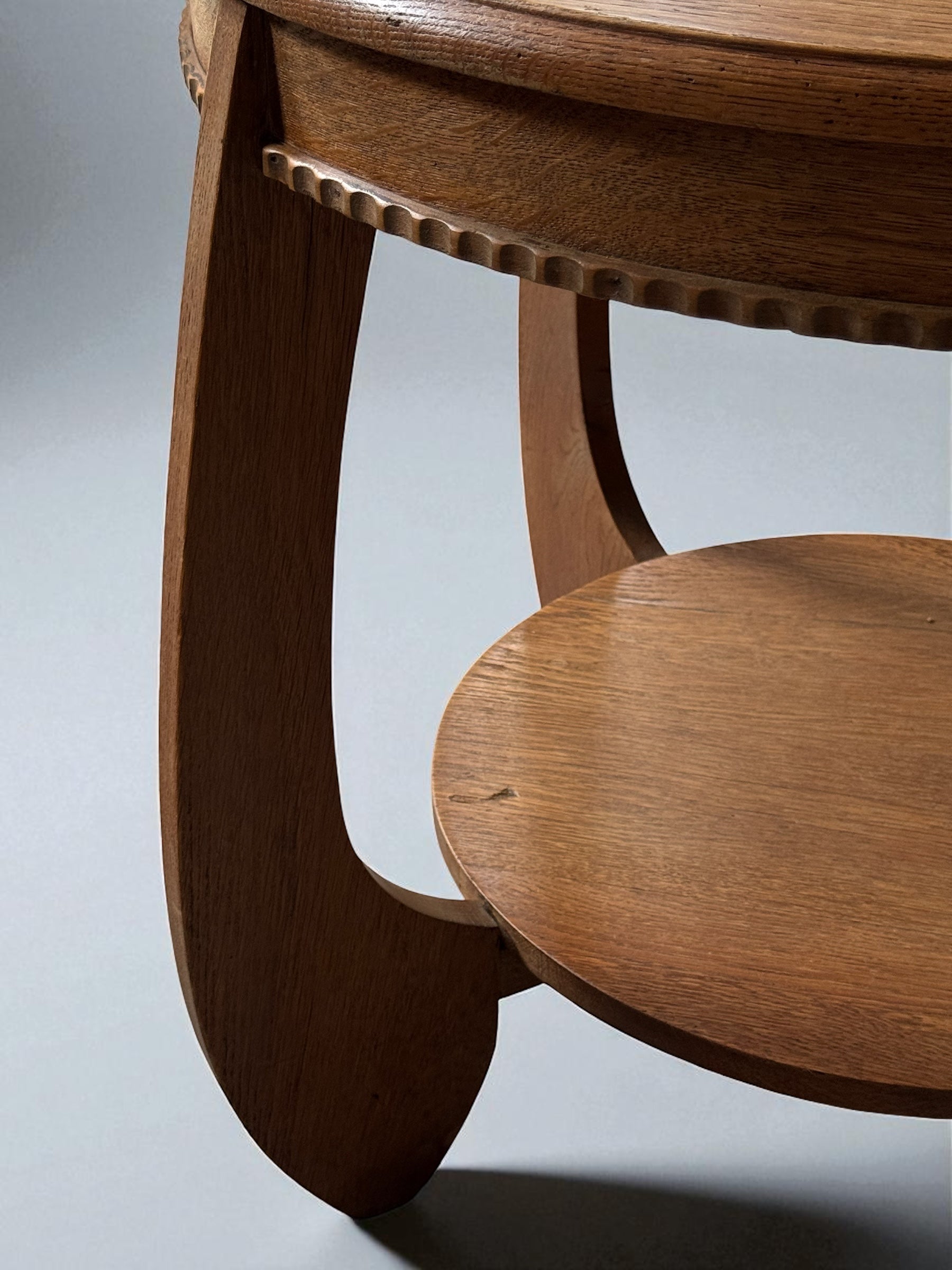 Dutch Art Deco Amsterdam School occasional table in&nbsp;oak, 1930s