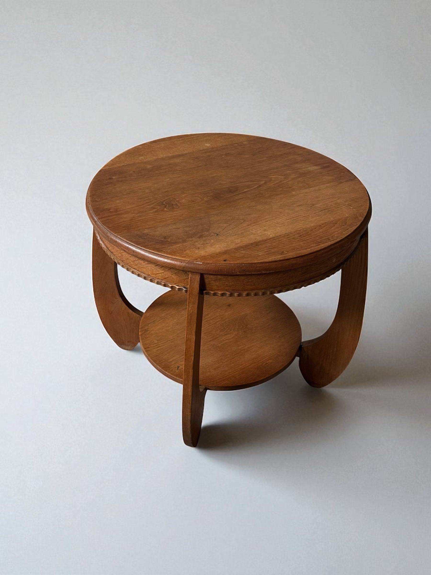 Dutch Art Deco Amsterdam School occasional table in&nbsp;oak, 1930s