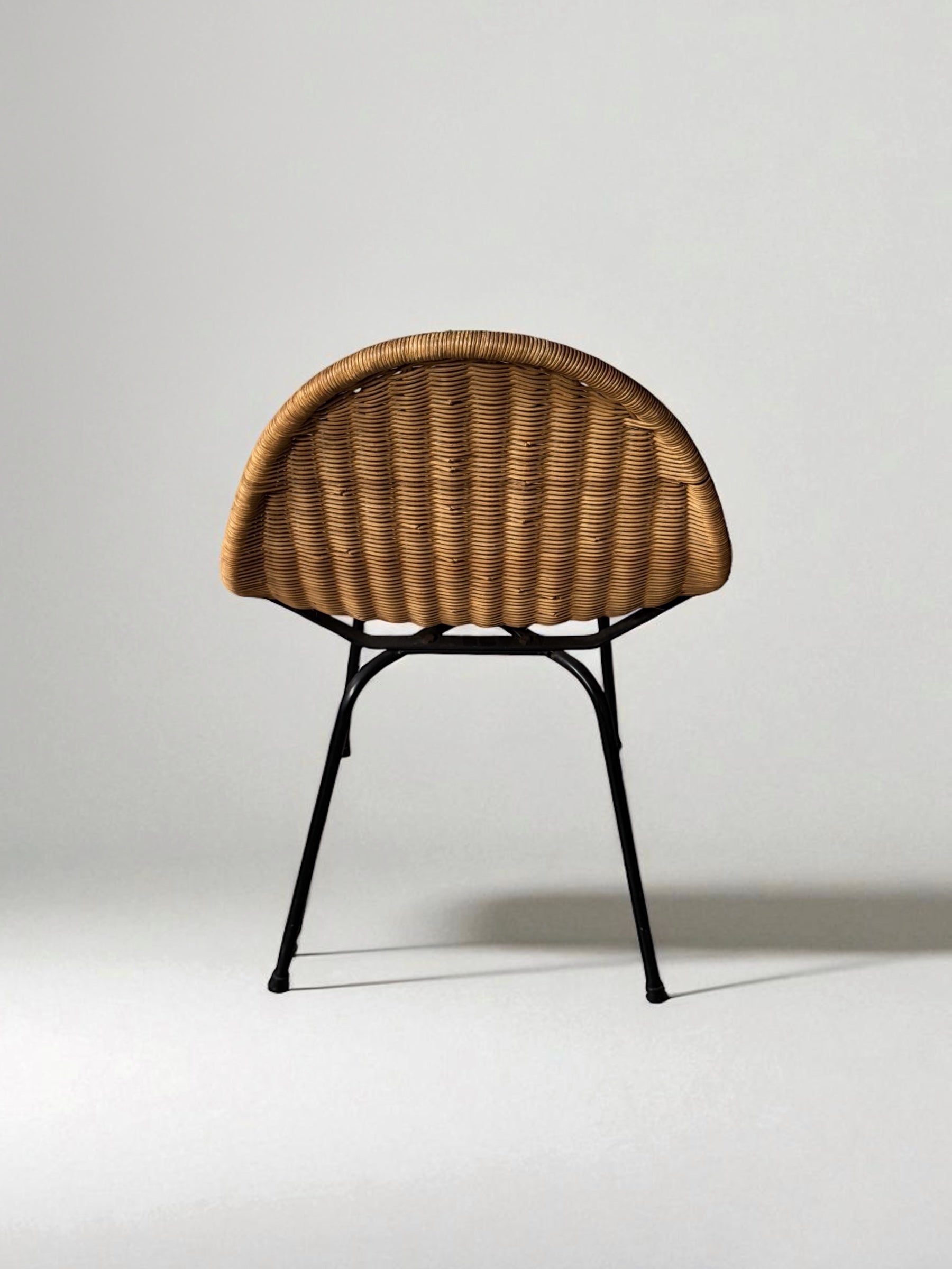 Organic Rattan Chair, France 1950s