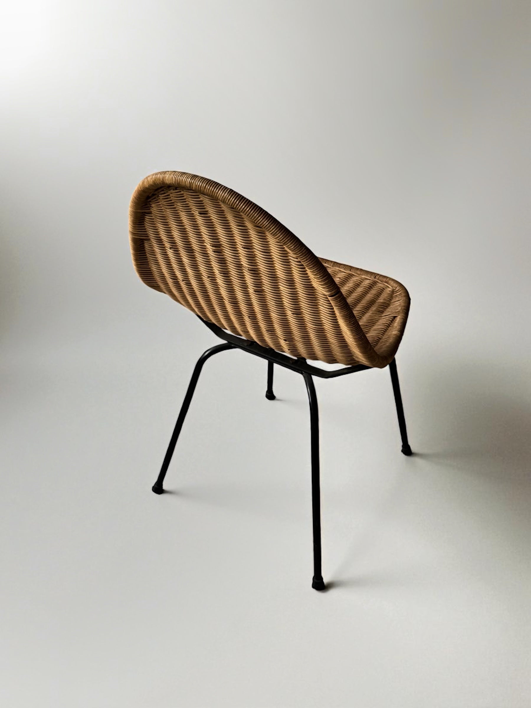 Organic Rattan Chair, France 1950s