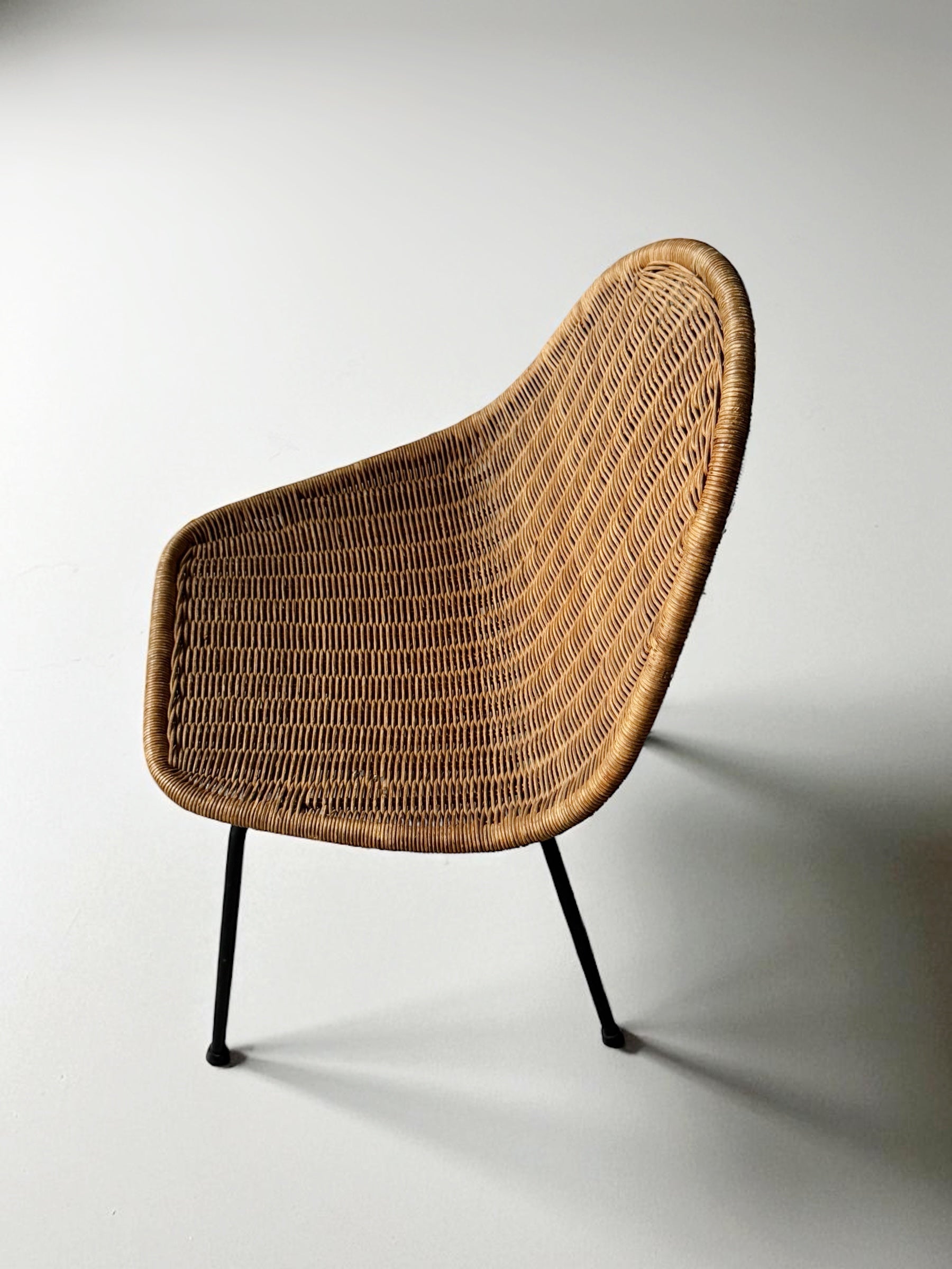 Organic Rattan Chair, France 1950s