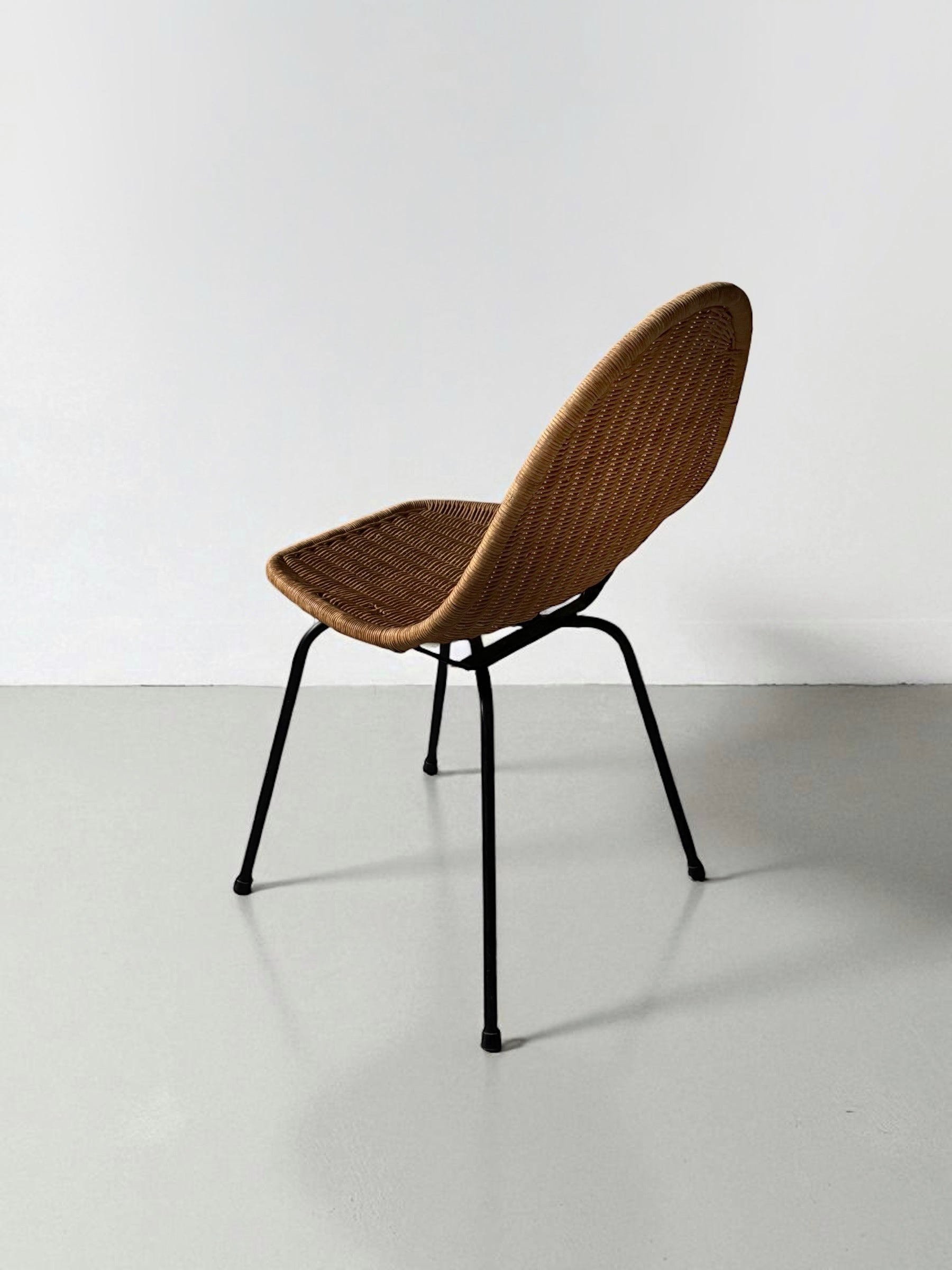 Organic Rattan Chair, France 1950s