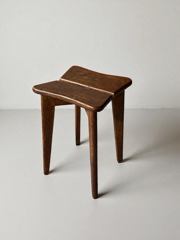 Trefle Stool by Marcel Gascoin, France 1940s