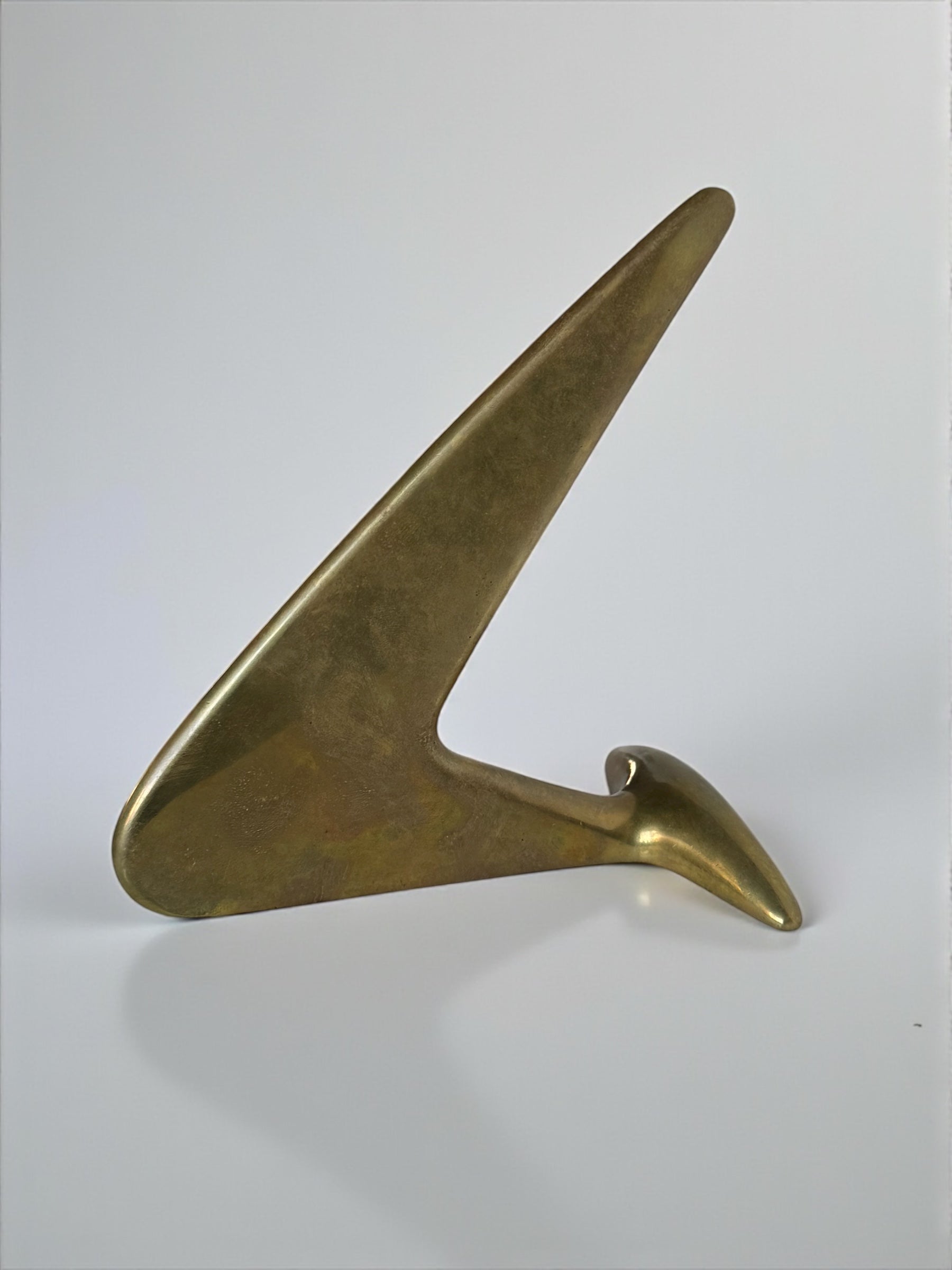 Sculptural Brass Bookends by Carl Auböck, Austria, 1950s