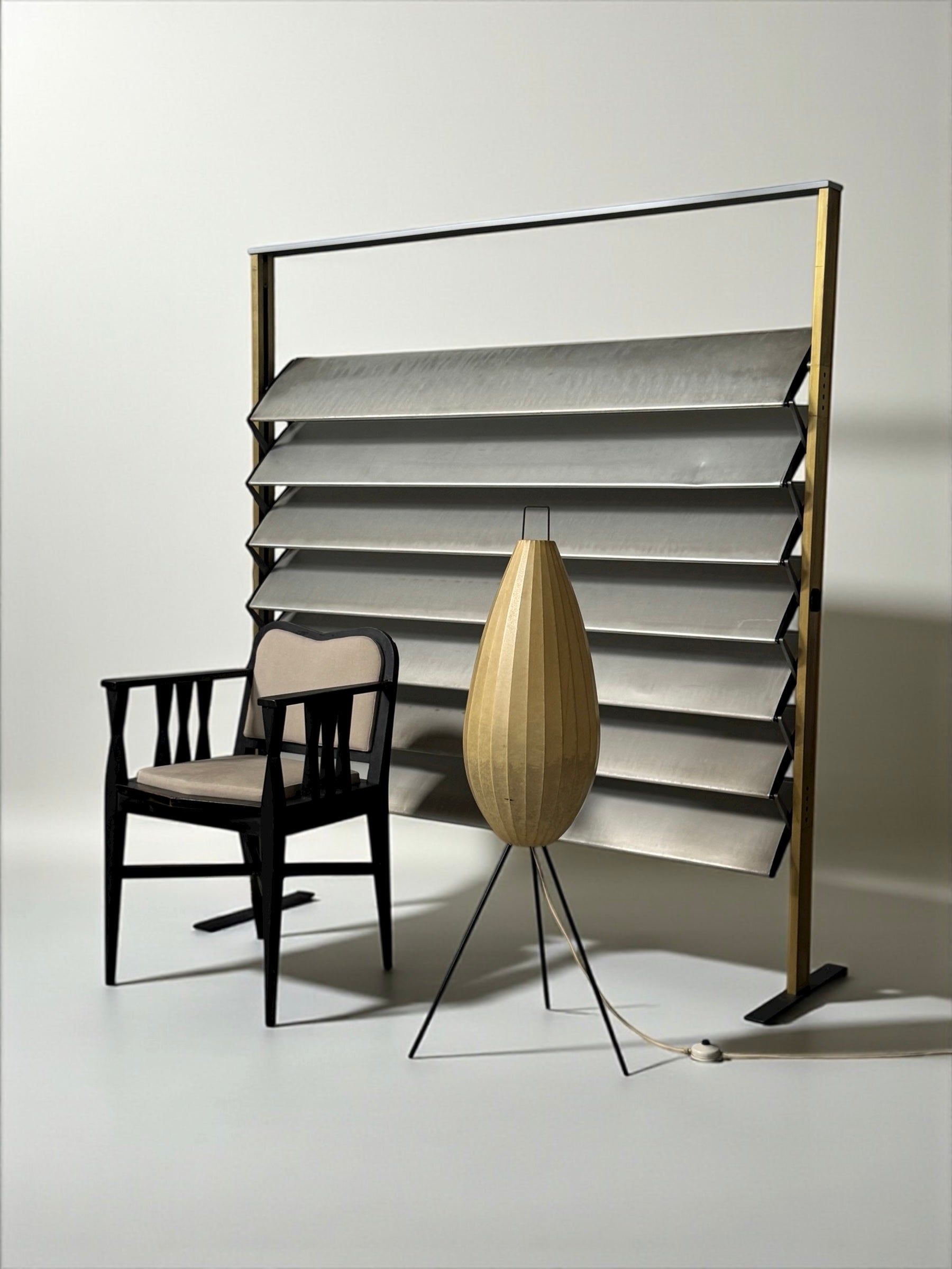 Cocoon floor lamp with three legs 1960s