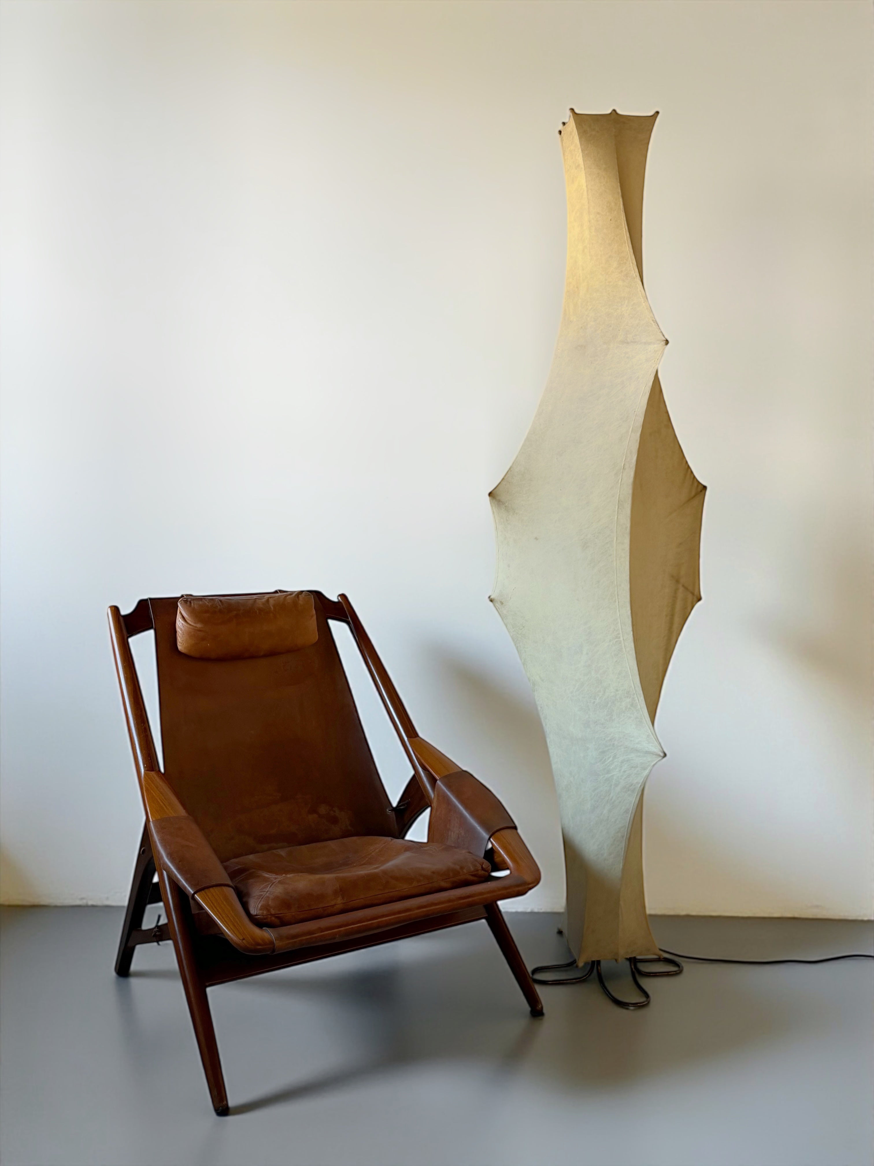 Ghost Cocoon Floor Lamp by Tobia Scarpa for Flos, Italy 1963