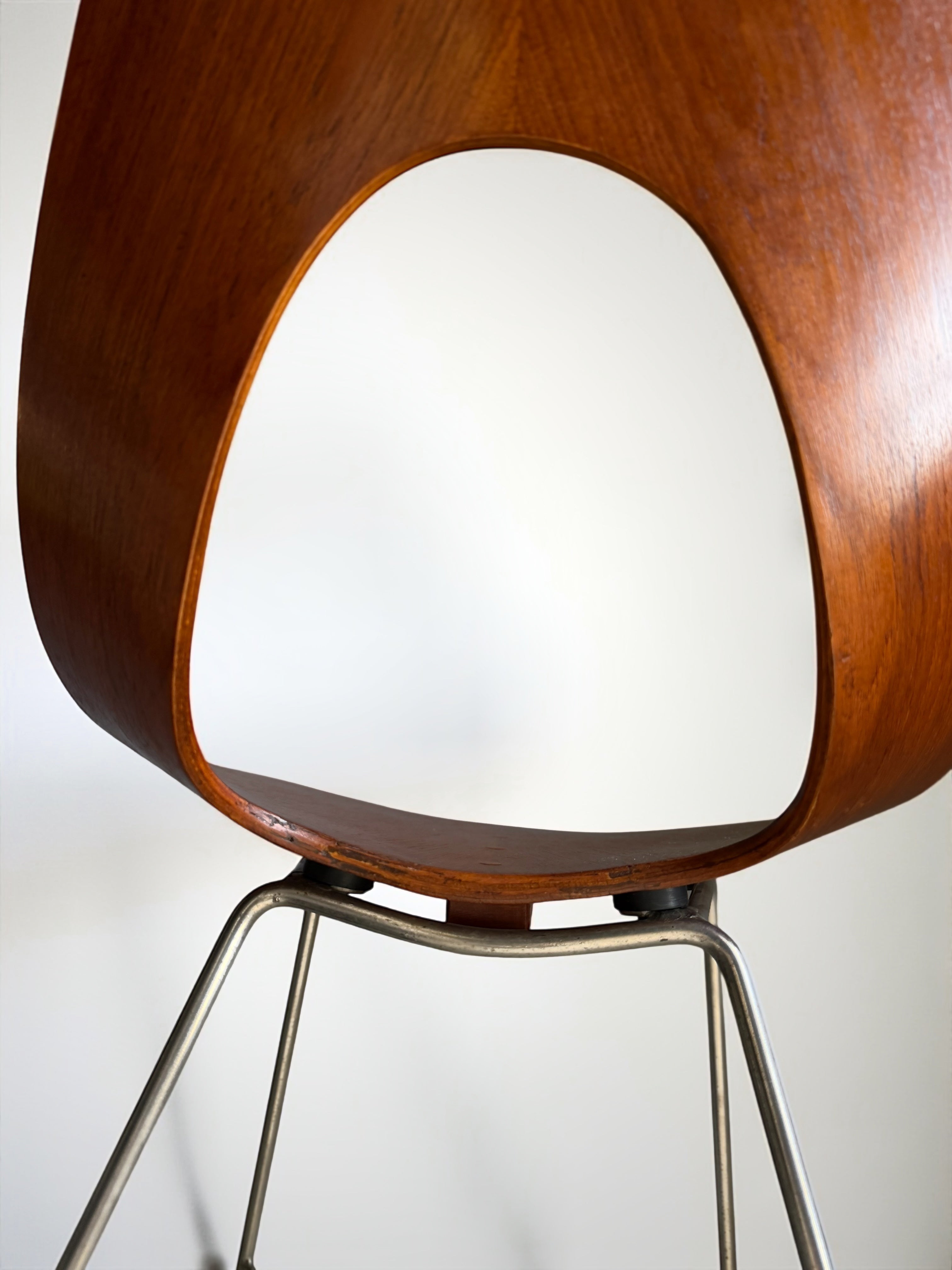 Set of 4 Dinning Chairs by Augusto Bozzi for Saporiti, Italy 1950s　