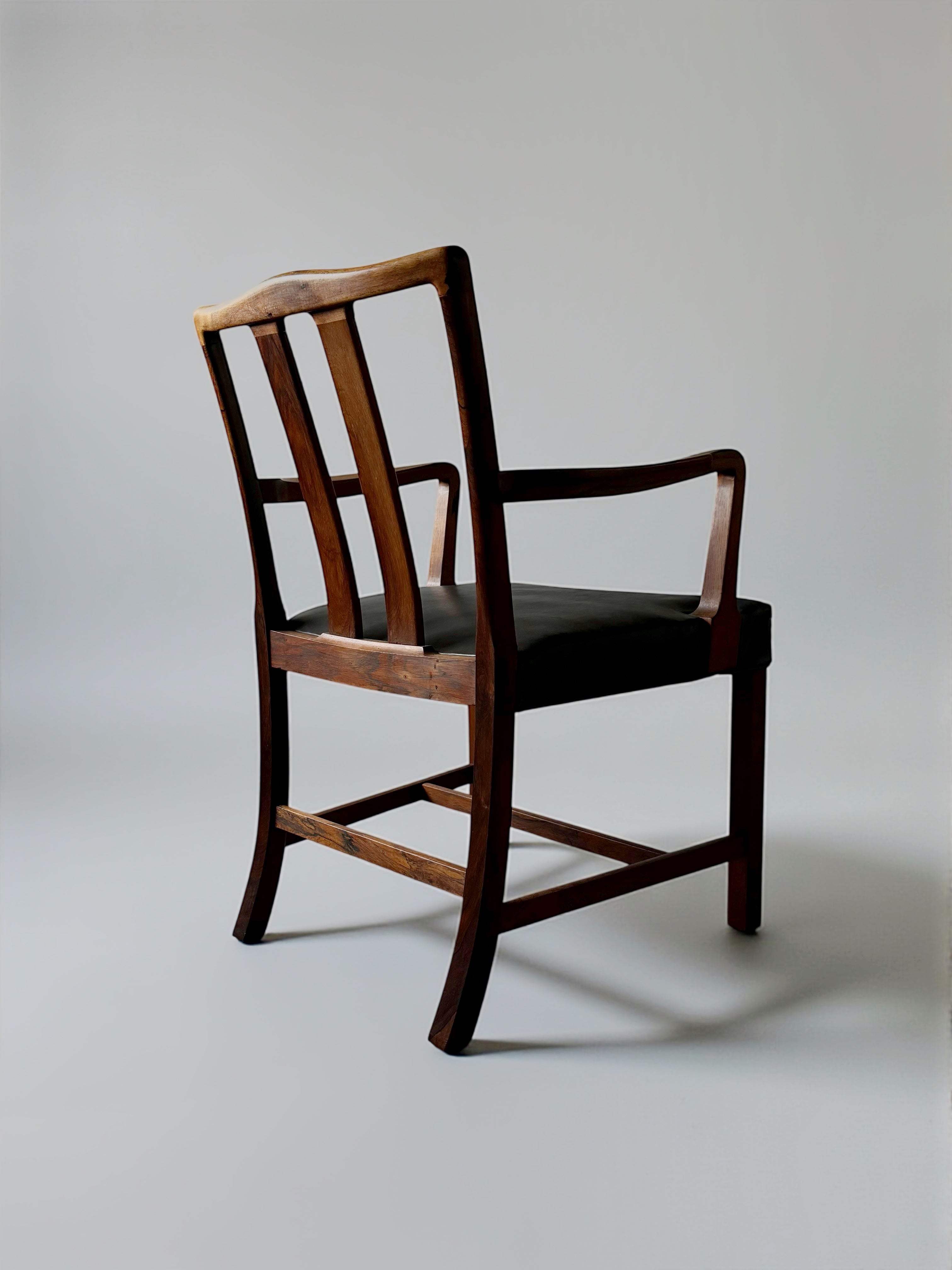 Model 1764 Armchairs by Ole Wanscher for Fritz Hansen Denmark 1940s