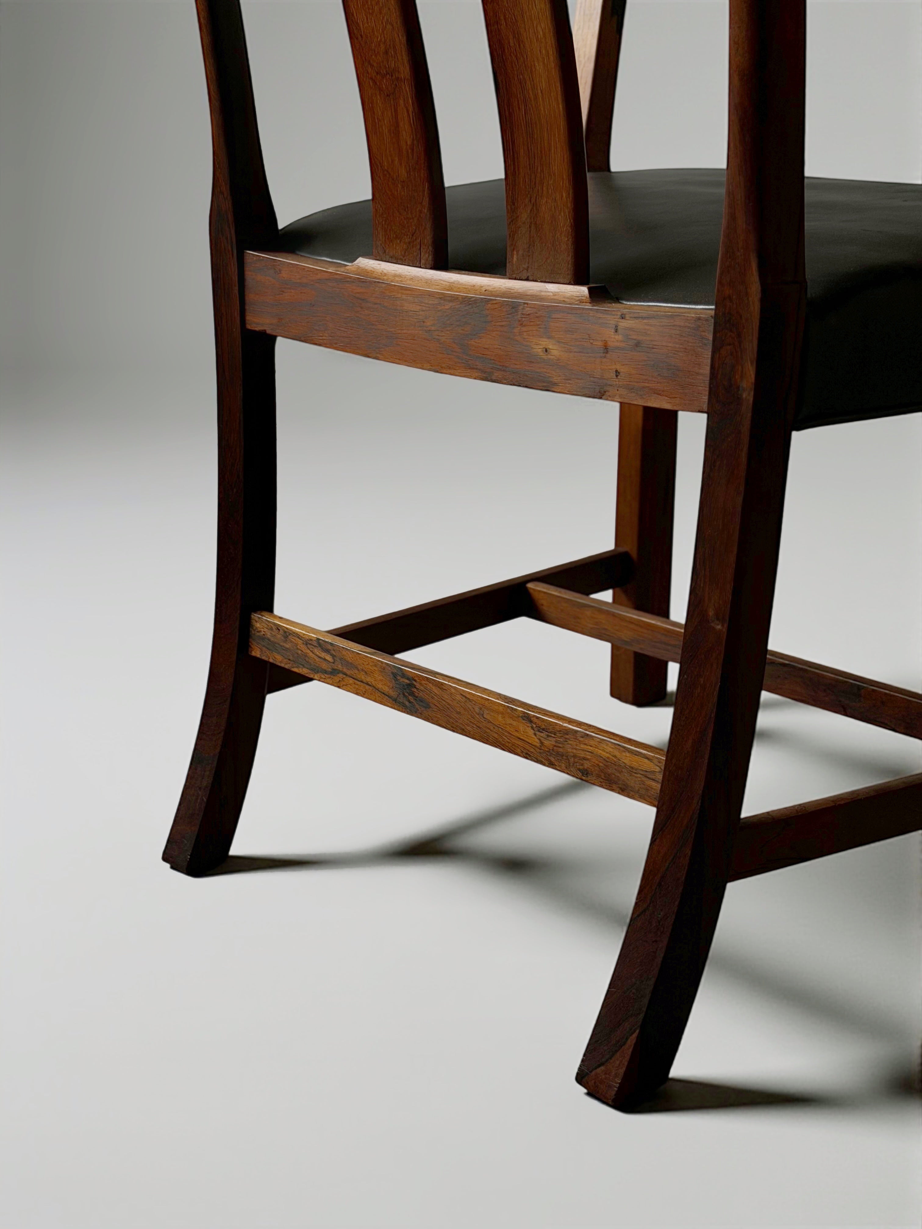 Model 1764 Armchairs by Ole Wanscher for Fritz Hansen Denmark 1940s