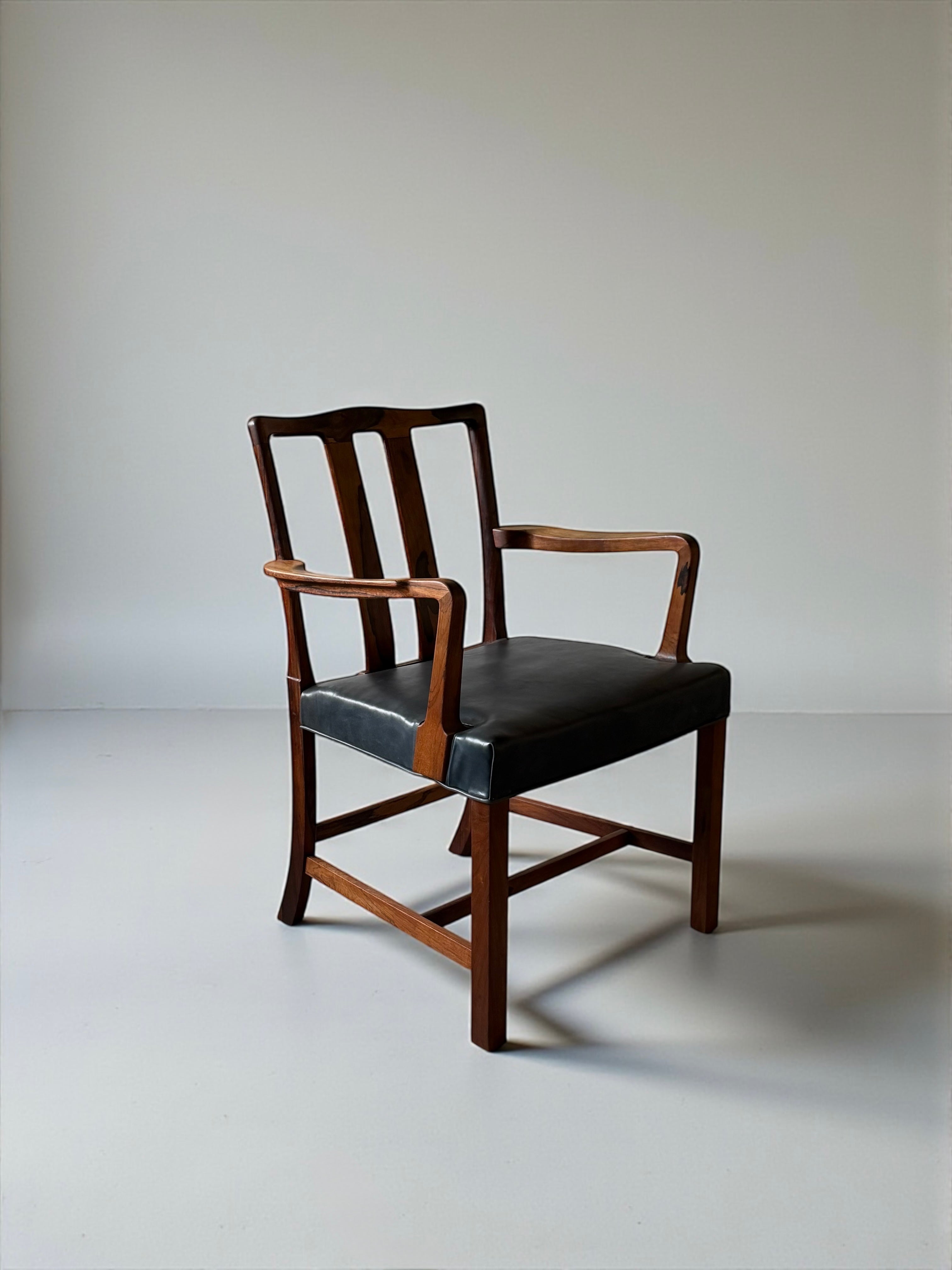 Model 1764 Armchairs by Ole Wanscher for Fritz Hansen Denmark 1940s