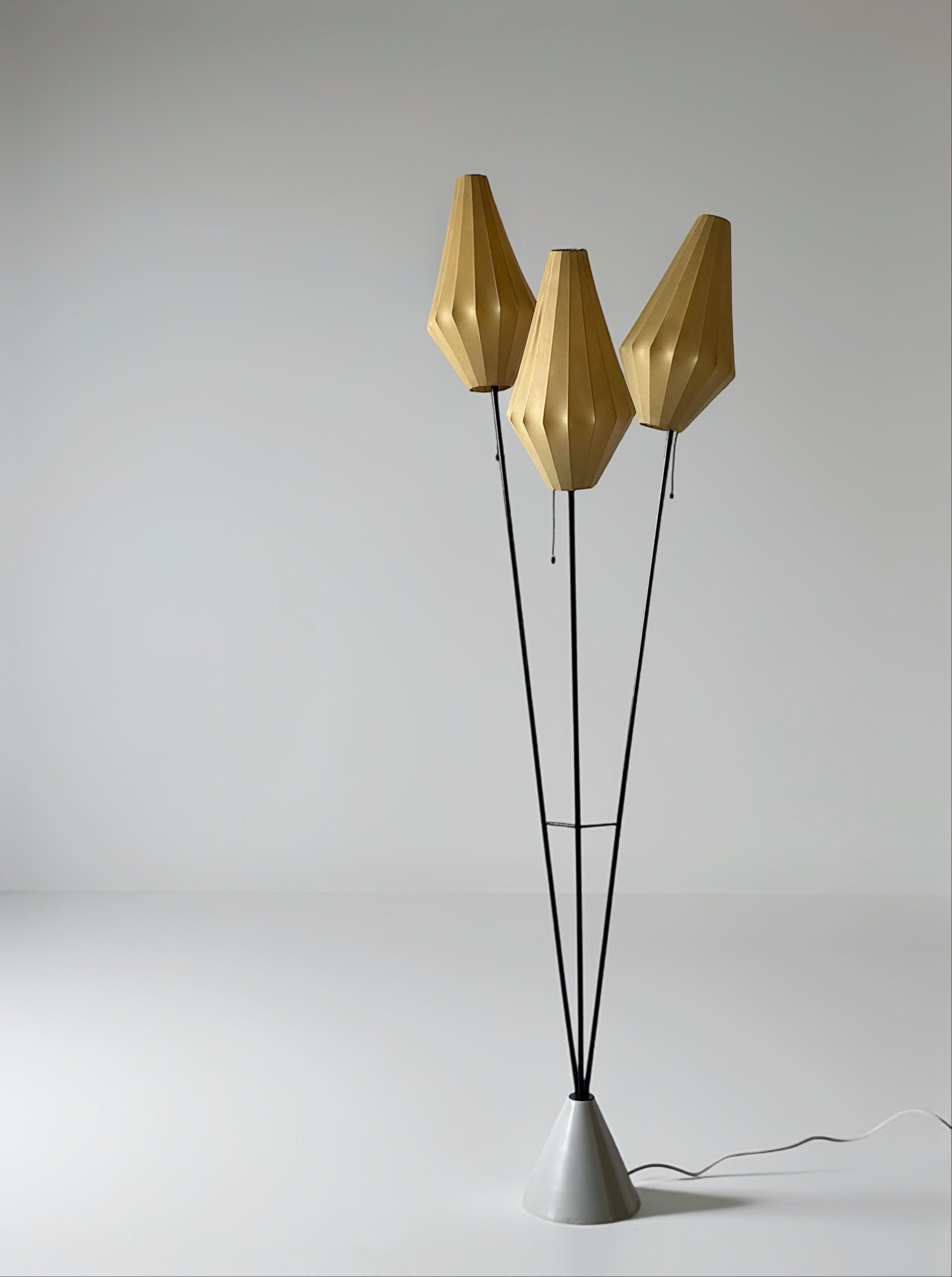 Tripod Cocoon Floor Lamp, Sweden 1960s
