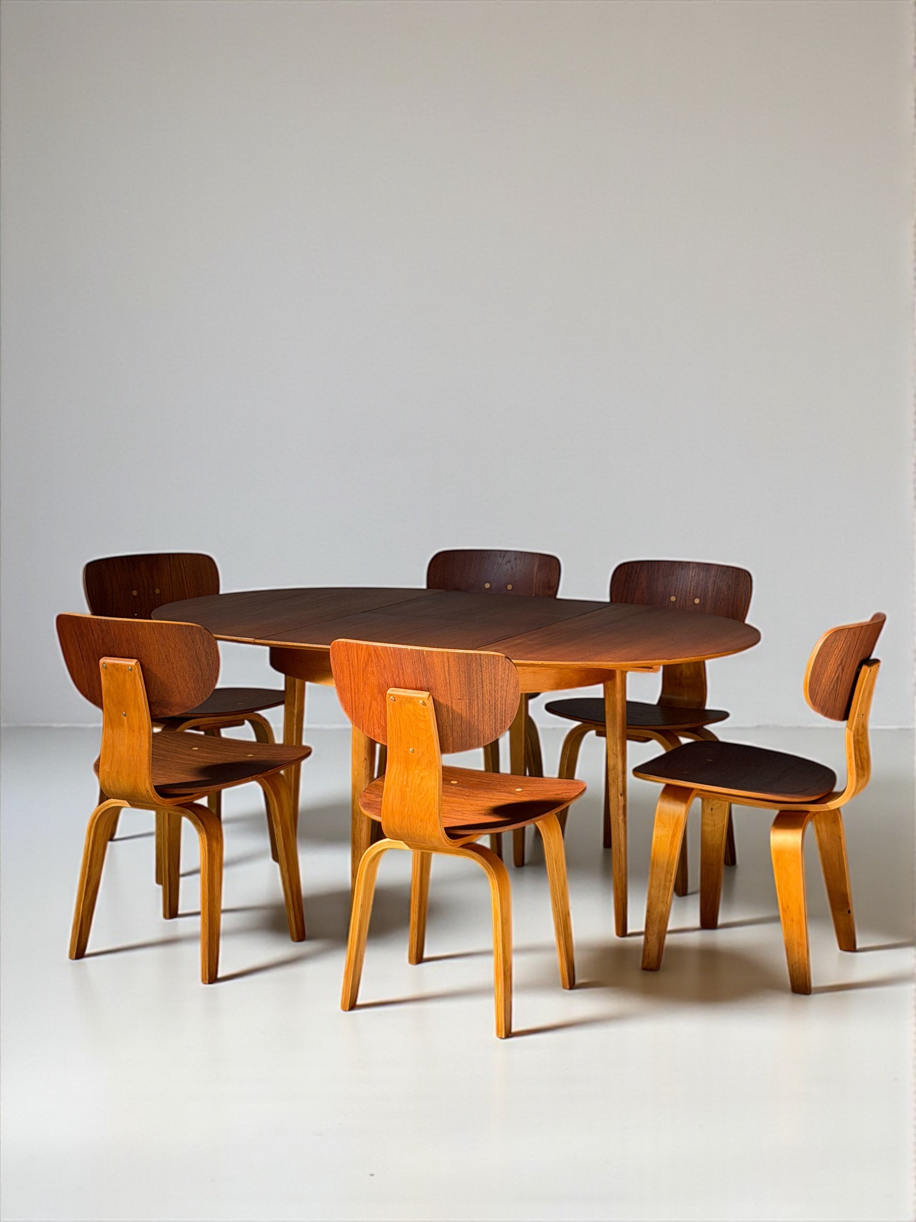 TB35/SB02 dining set by Cees Braakman for Pastoe, Dutch design, 1950s　