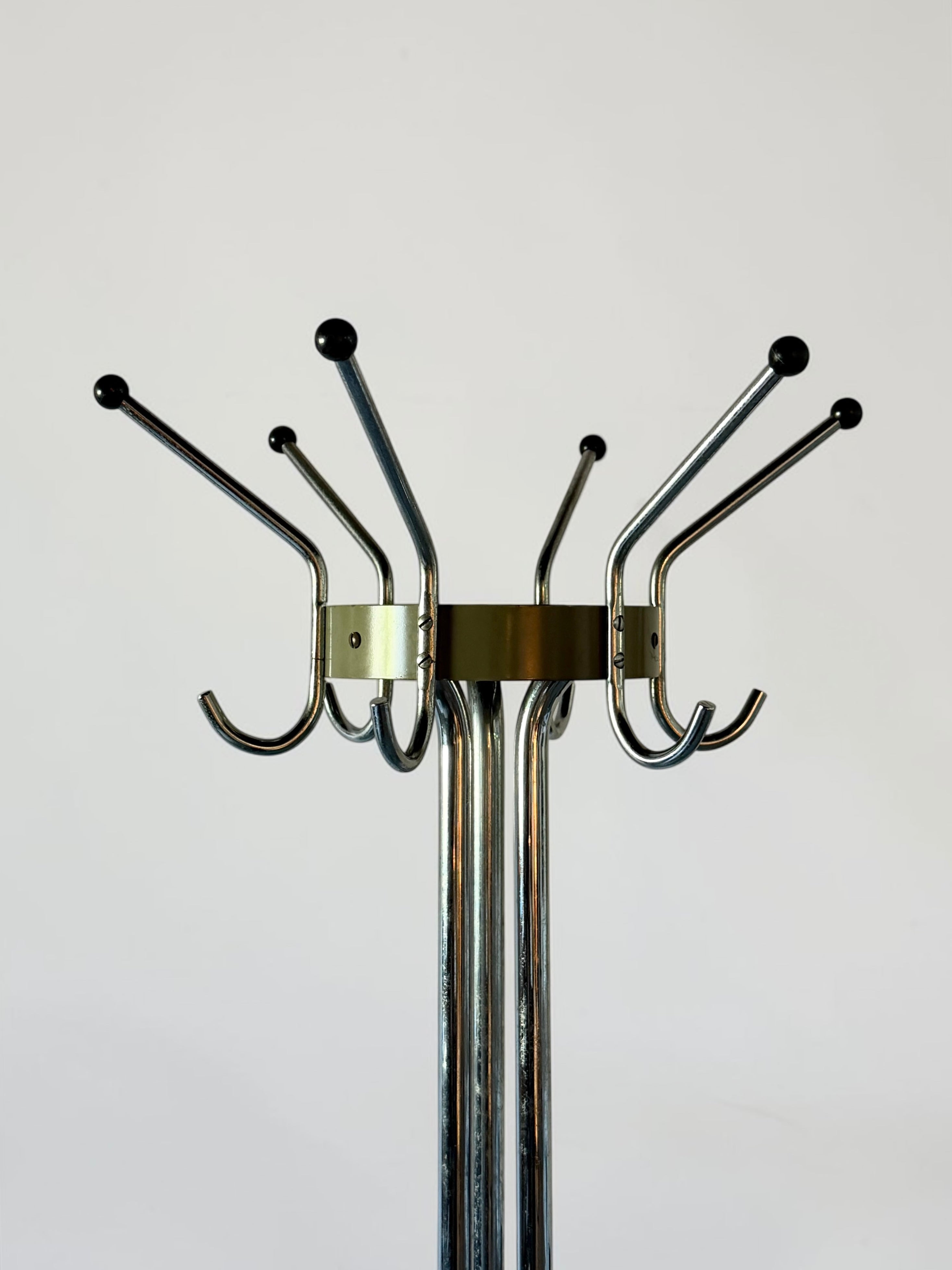 Vintage Chrome Coat Stands by Willy Van Der Meeren for Tubax, Belgium 1950s