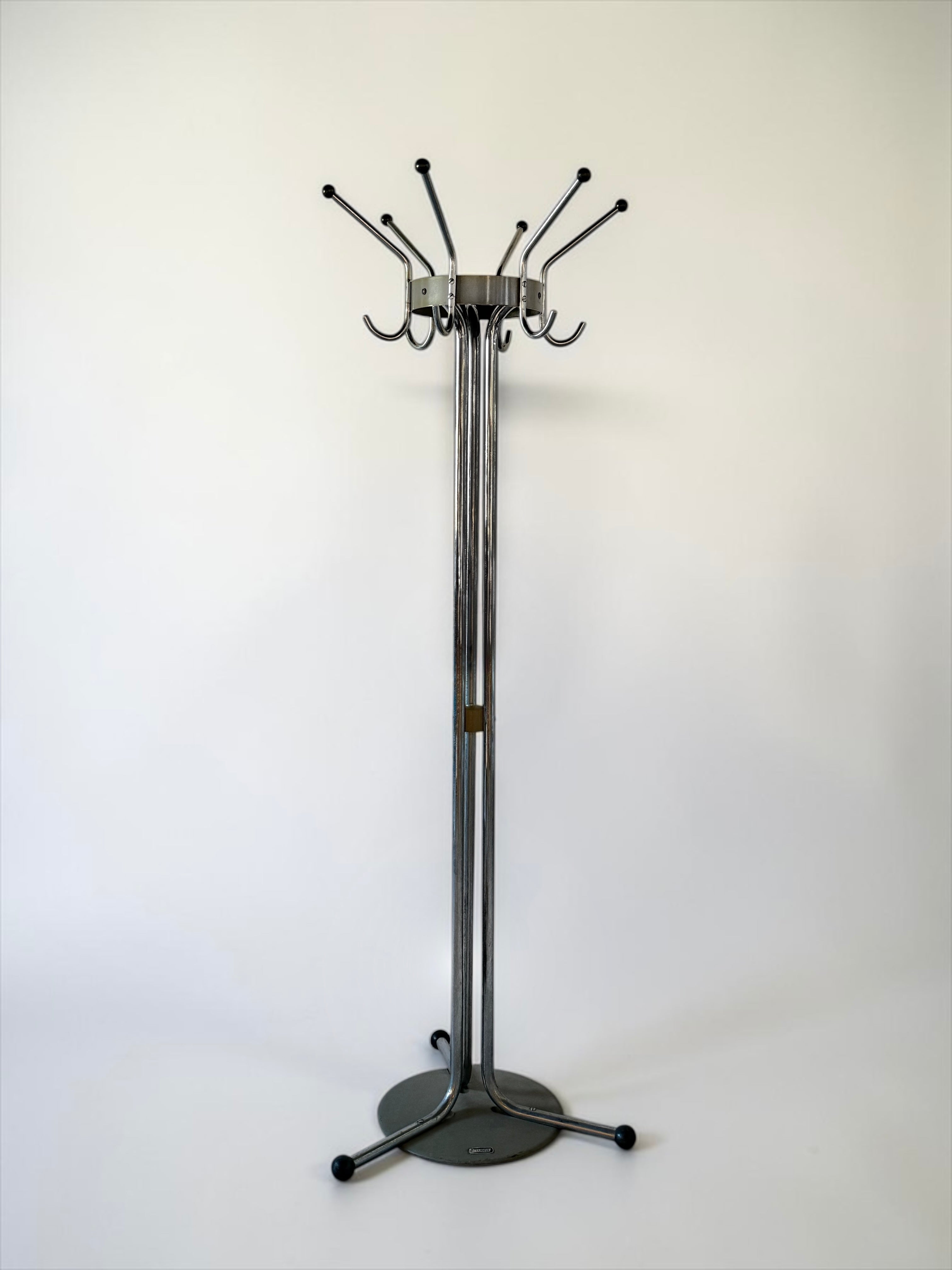 Vintage Chrome Coat Stands by Willy Van Der Meeren for Tubax, Belgium 1950s
